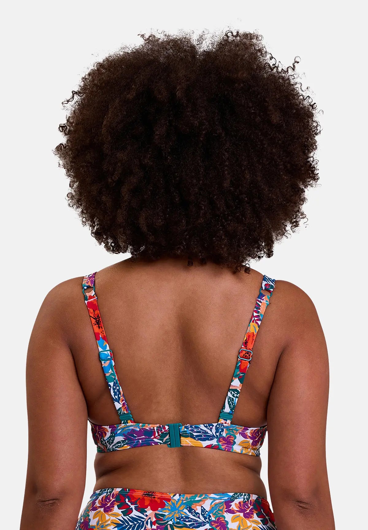 Haut de maillot de bain - imprimé tropical - vu de dos