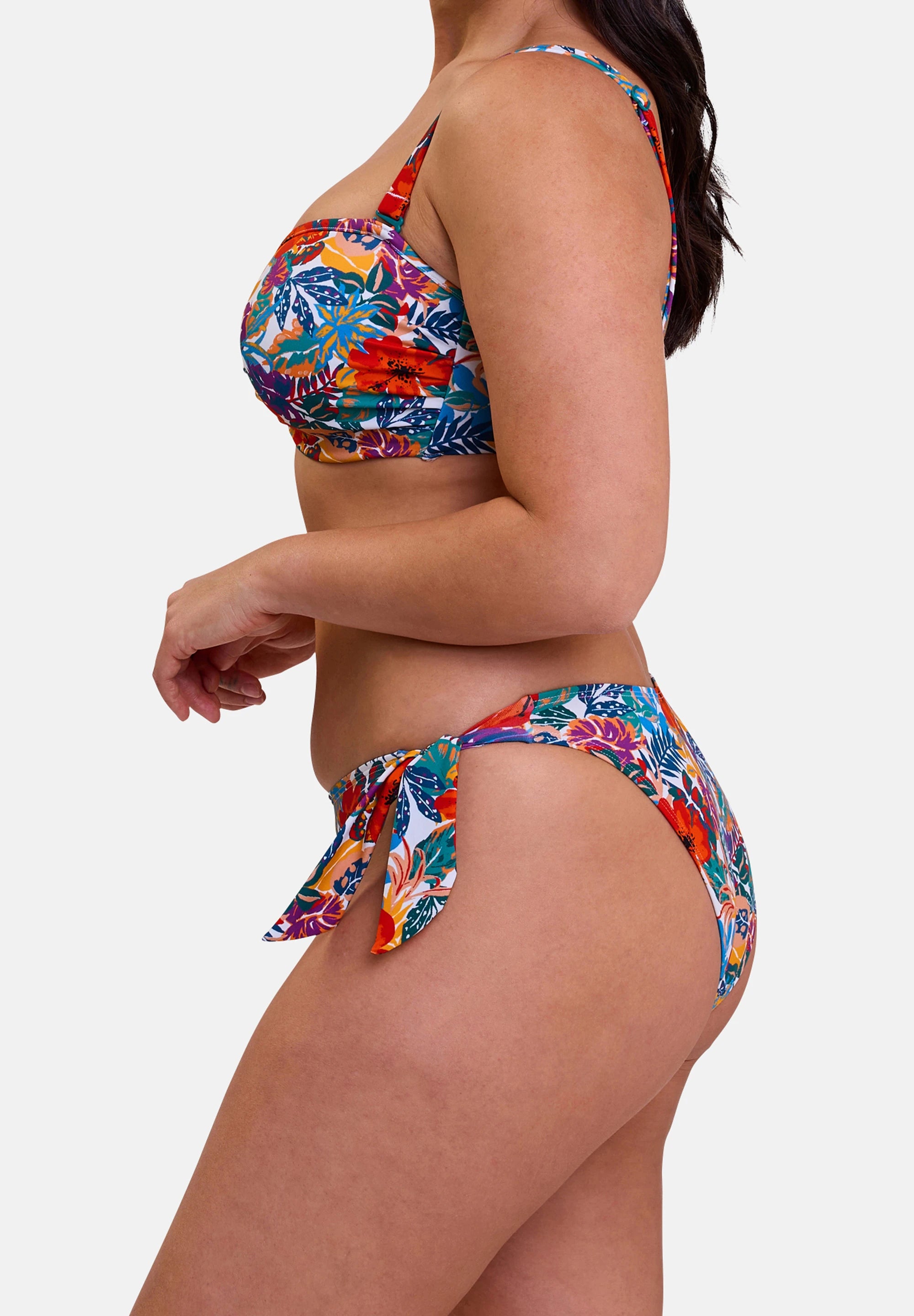 Bikini - tropical print - side view