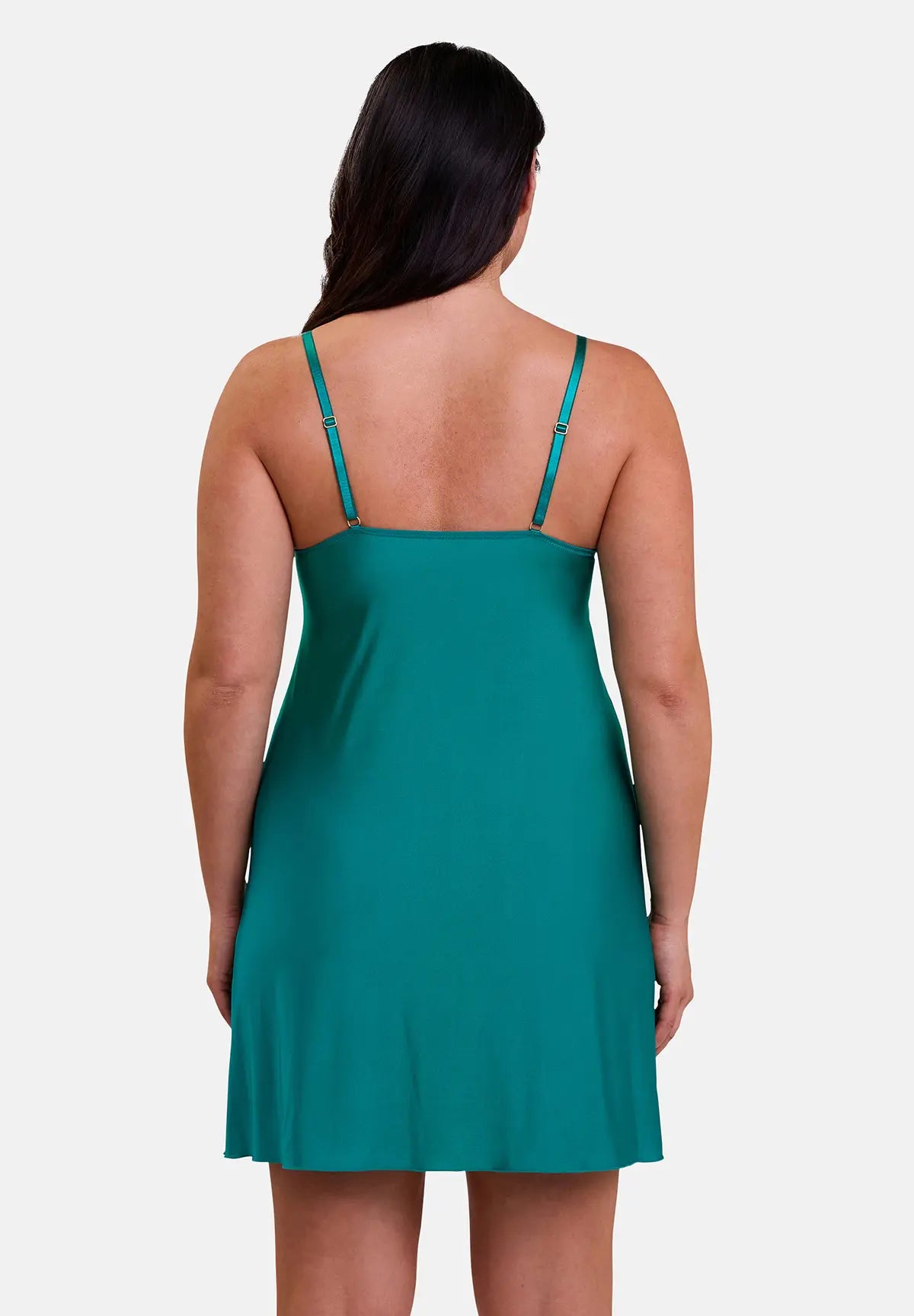 Smaragdgroene romantische nachtjapon