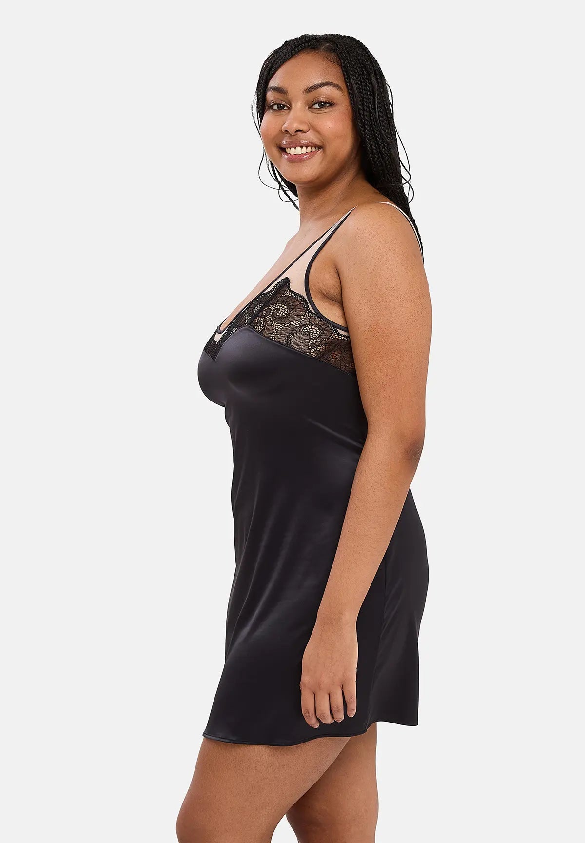 Nachtjapon Serena Zwart / Nude