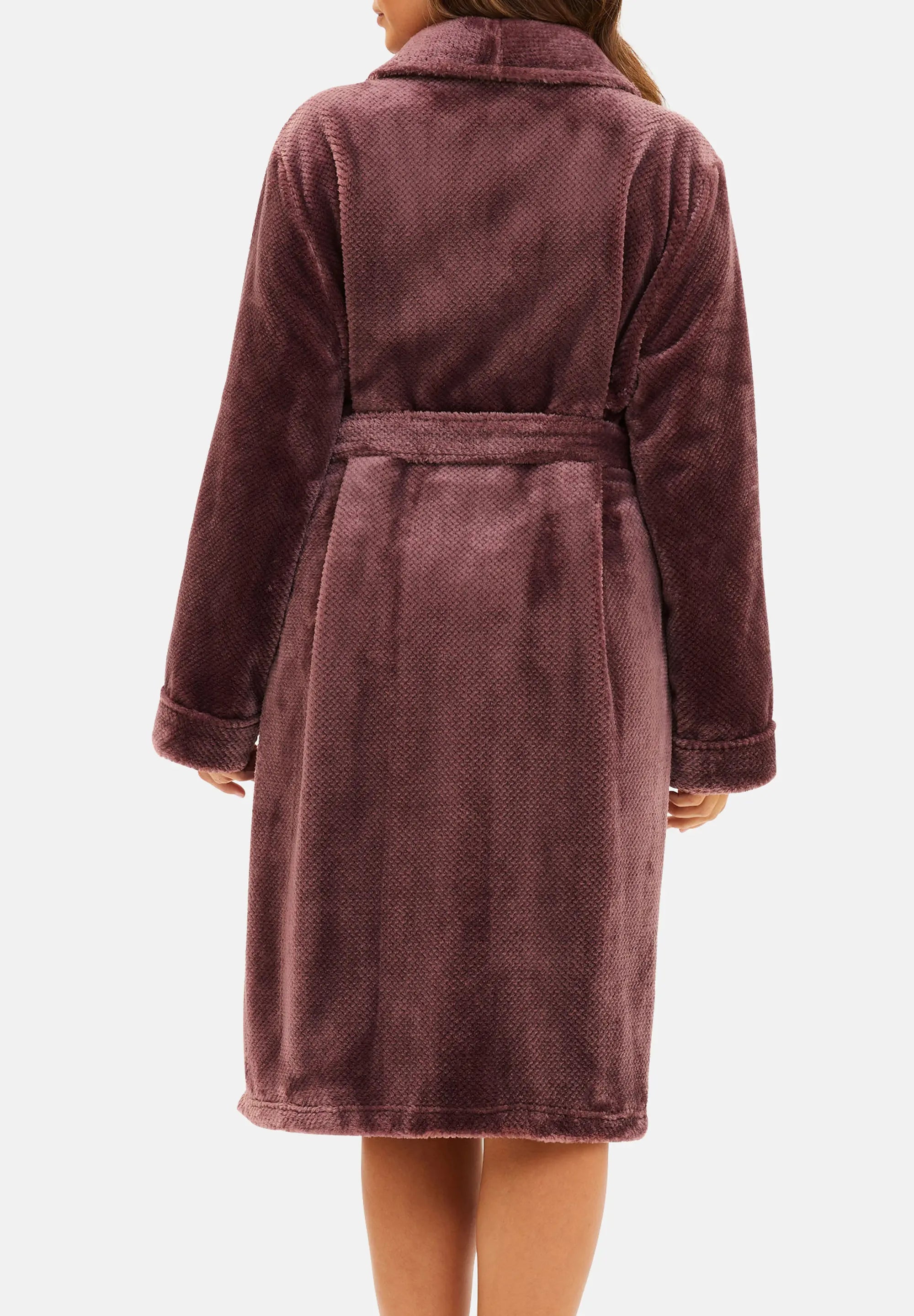 Dream Fleece-Bademantel Rosa Taupe