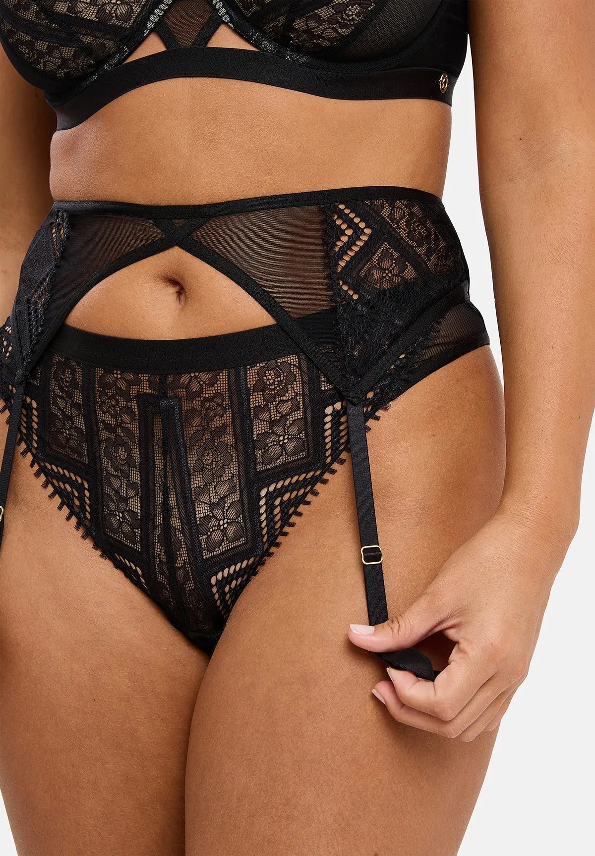 Jarretelgordel Dehlia Zwart