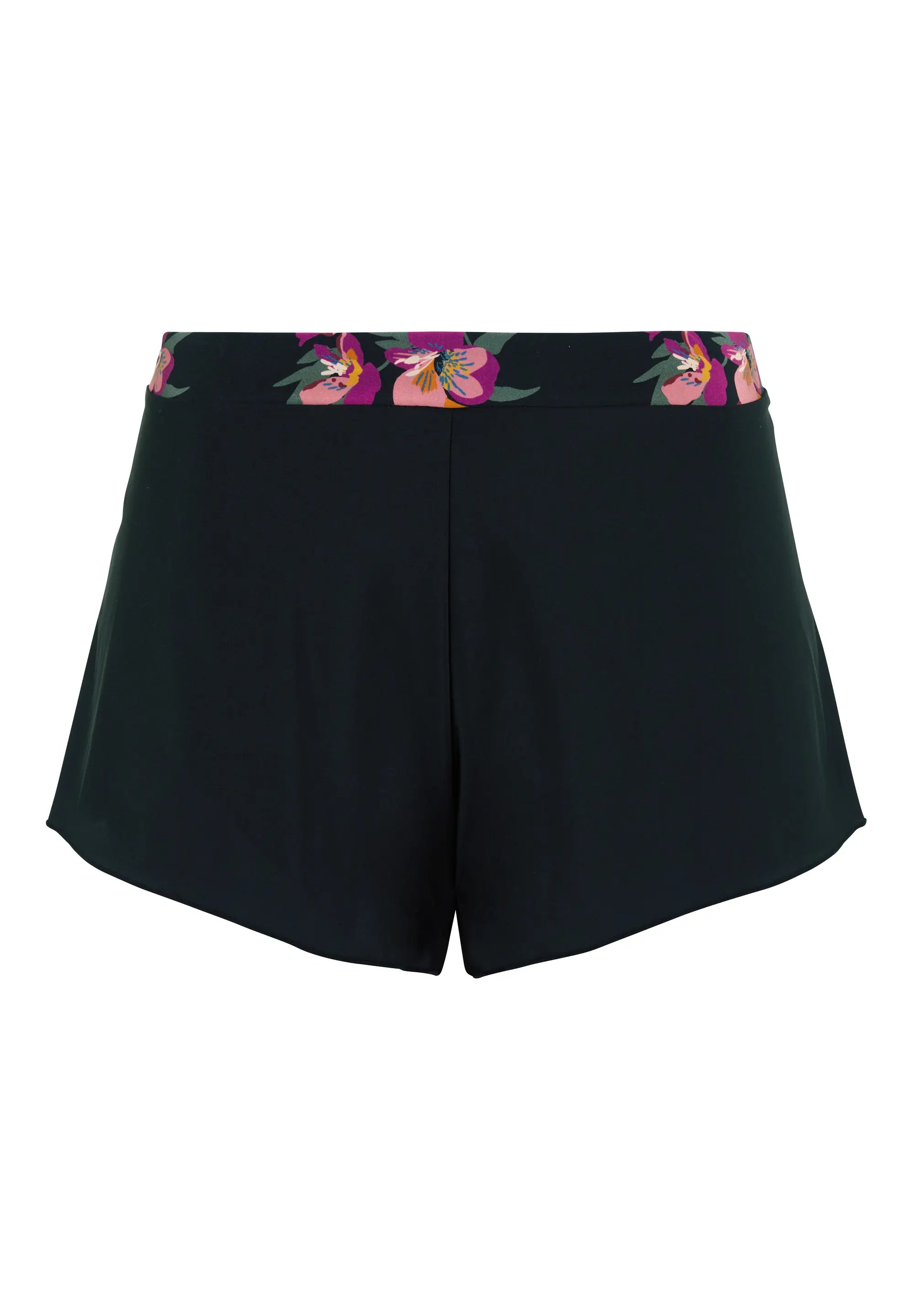 Short Oriane Bouquets Schwarz & Rosa