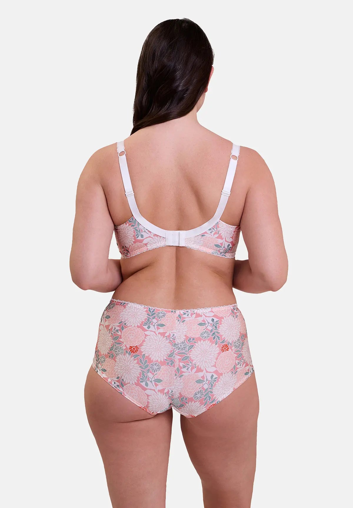 Aurélie Shorty met lichte Dahlia-print