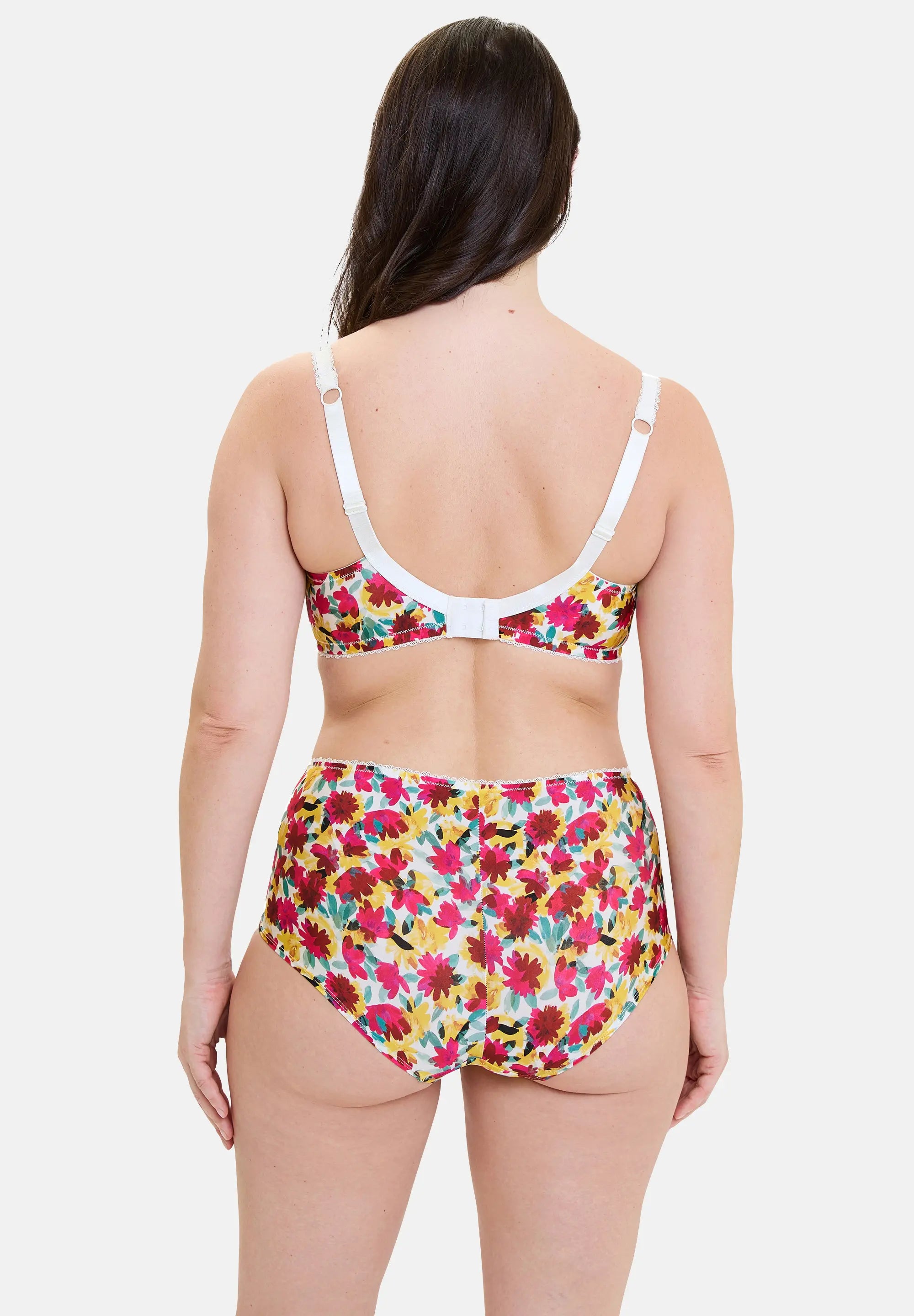 Shorty Célia Fleurs Rouges & Jaunes