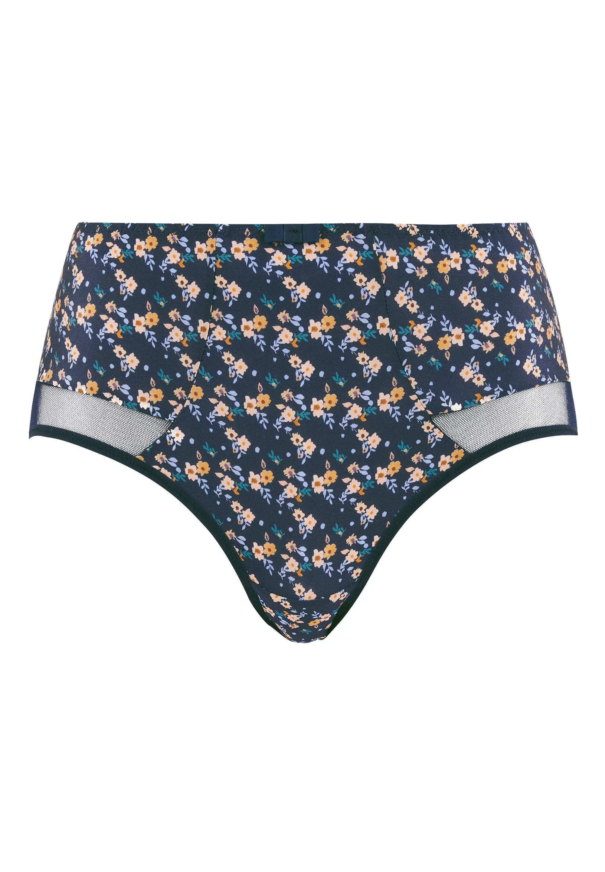 Shorty Complice met Liberty-print Marineblauw