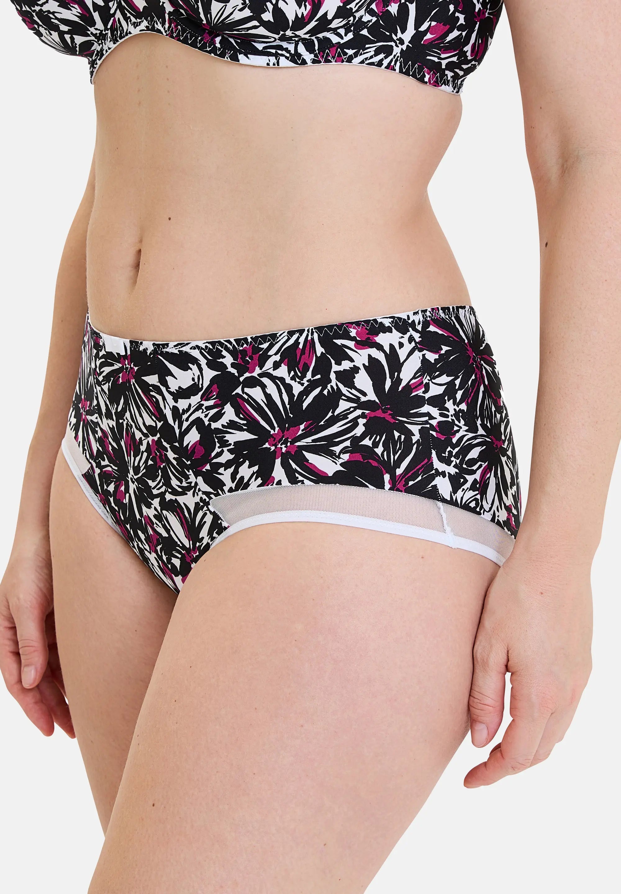 Shorty Complice Fleurs Arty – zoom matière