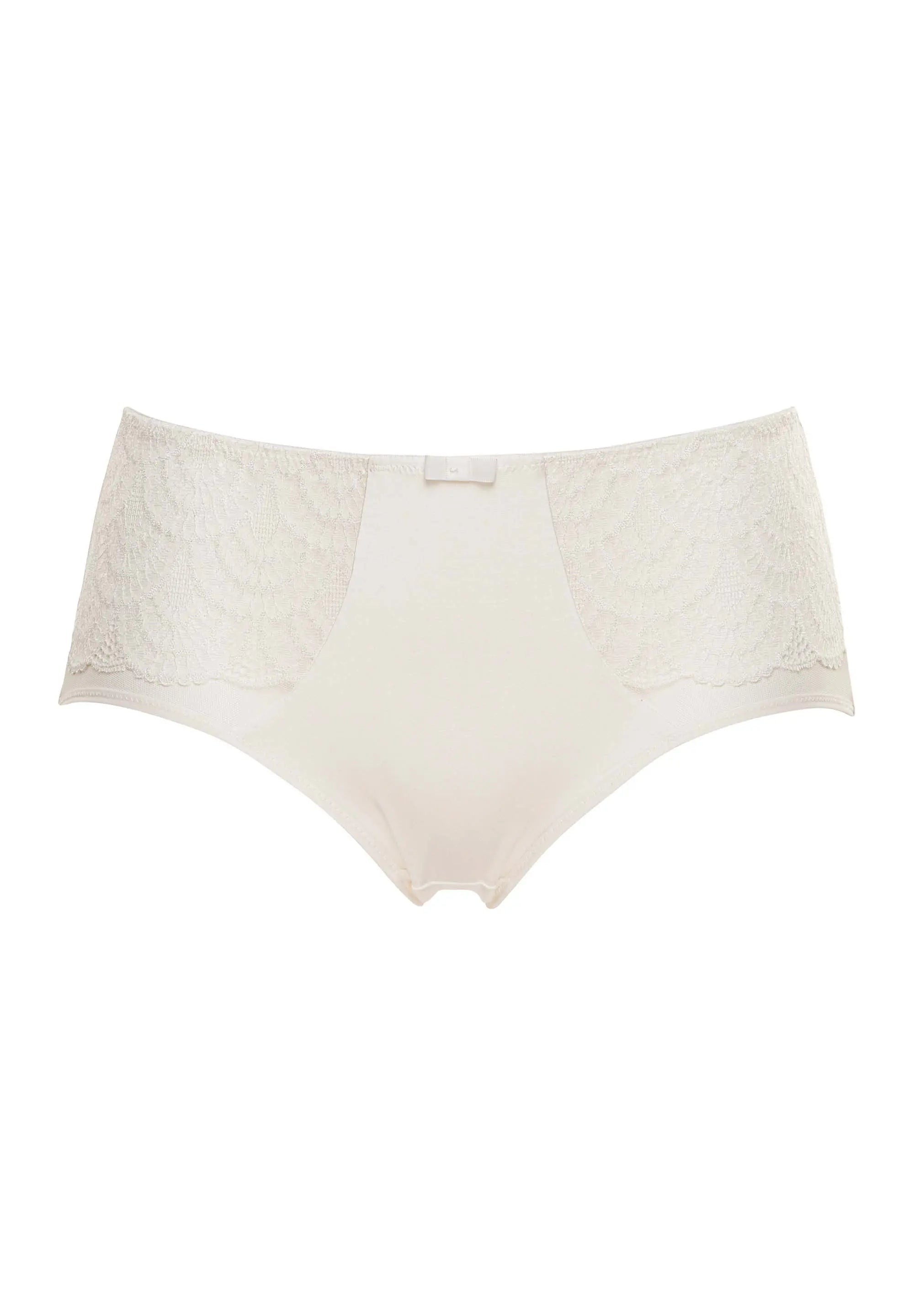 Packshot shorty blanc avec broderie - pour femme