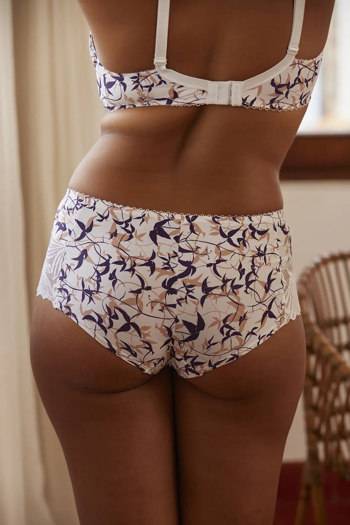 Damen-Hipster Sophie Vogelmuster