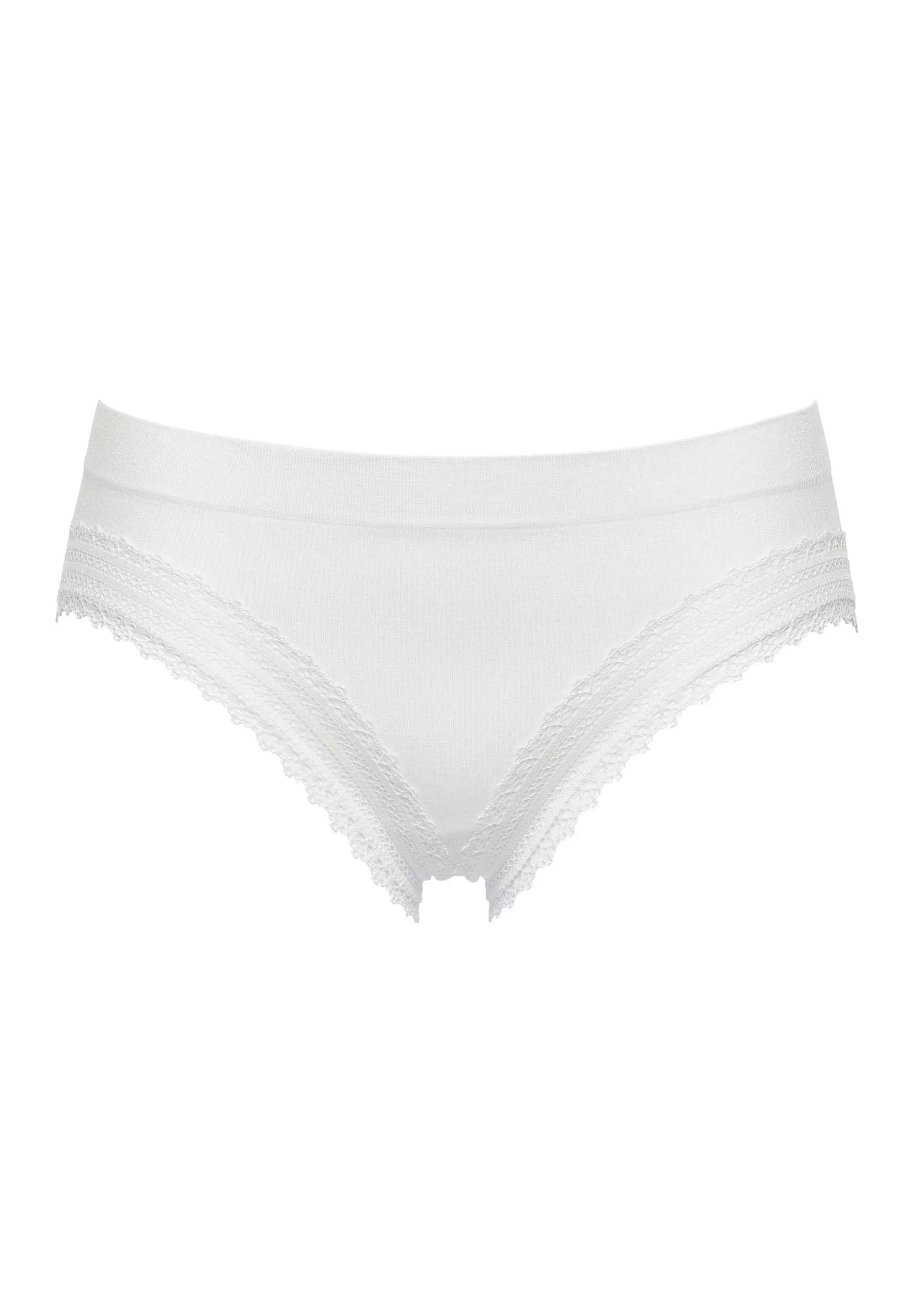 Packshot slip blanc Agathe - pour femme