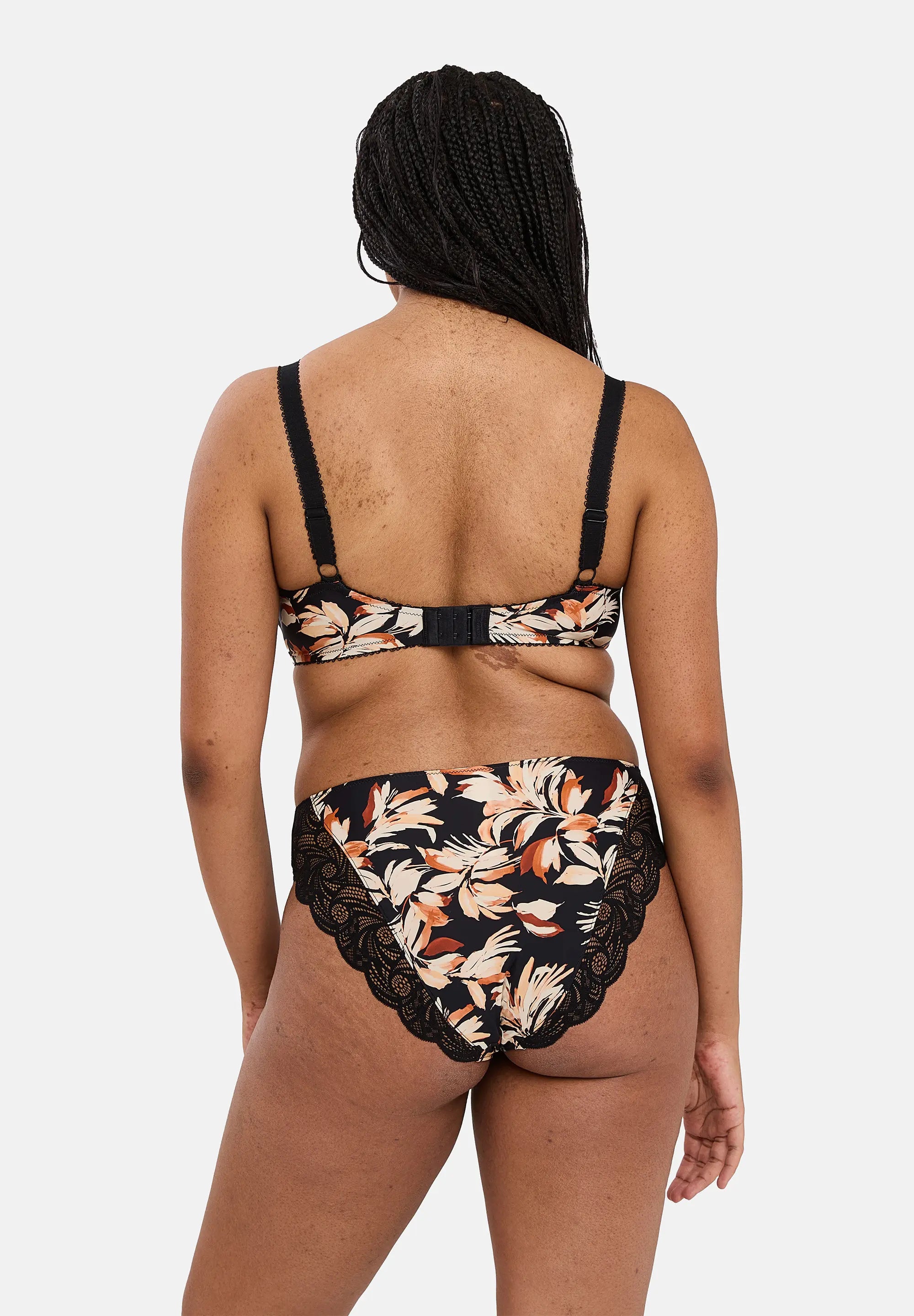 Slip Ariane Fantaisy Bladprint & Zwart