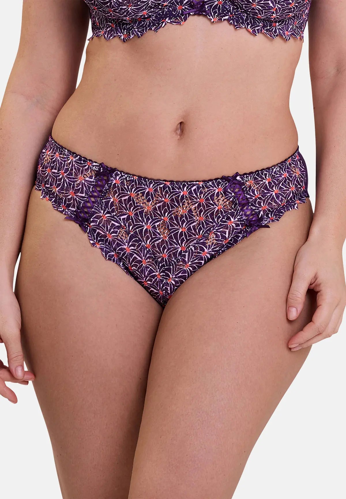 Slip Arum Mosaïc Imprimé Graphique Mûre