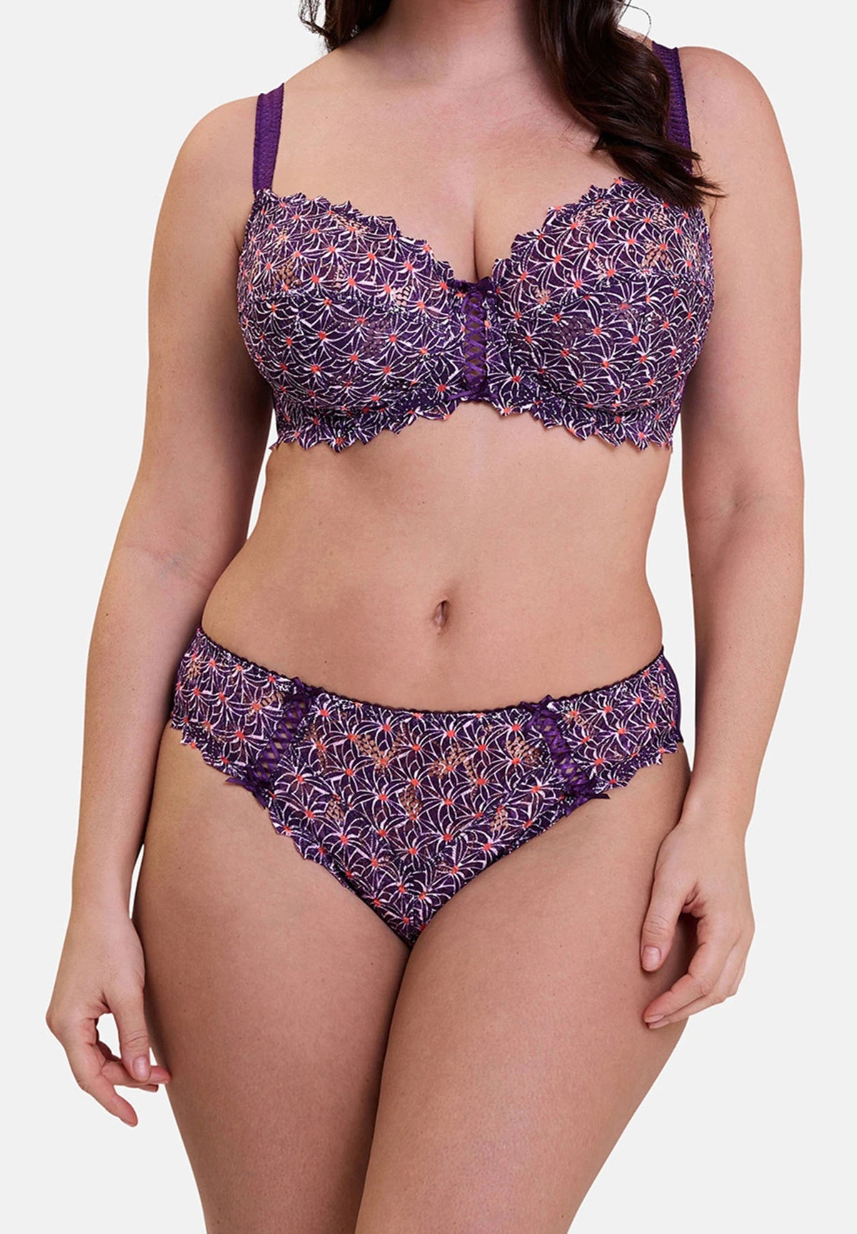 Slip Arum Mosaïc Imprimé Graphique Mûre – vue de dos