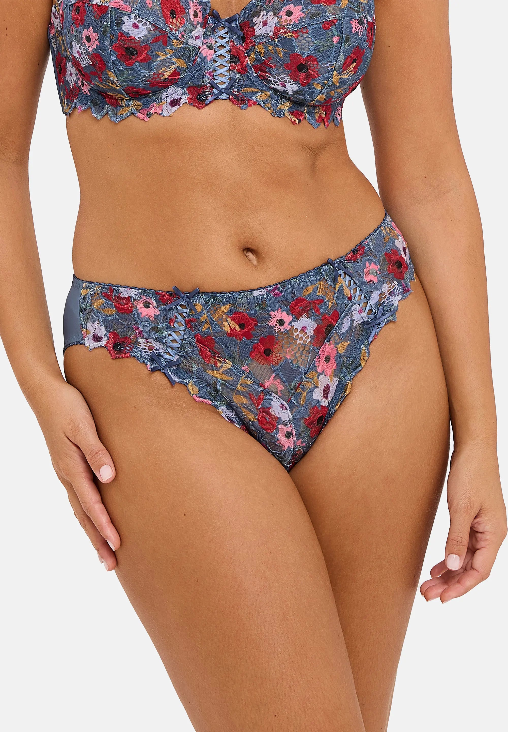 Slip Arum Mosaïc Imprimé Fleurs Givrées