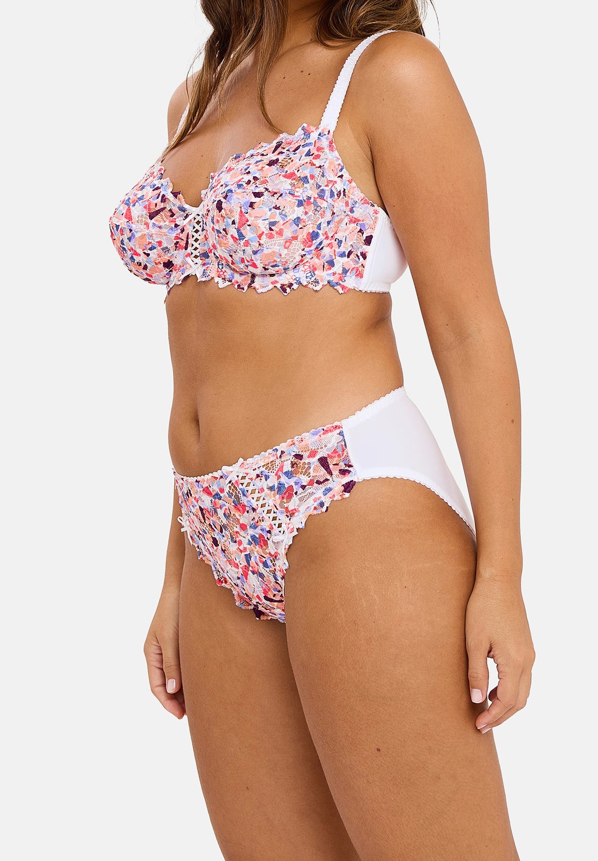 Slip Arum Mosaïc Imprimé Minéraux Multico – vue de profil