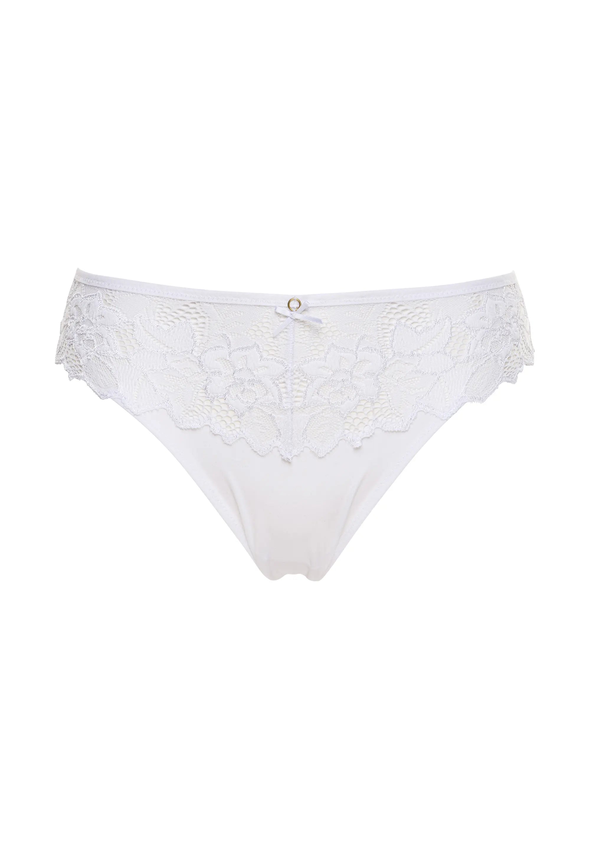 Packshot slip blanc pour femme