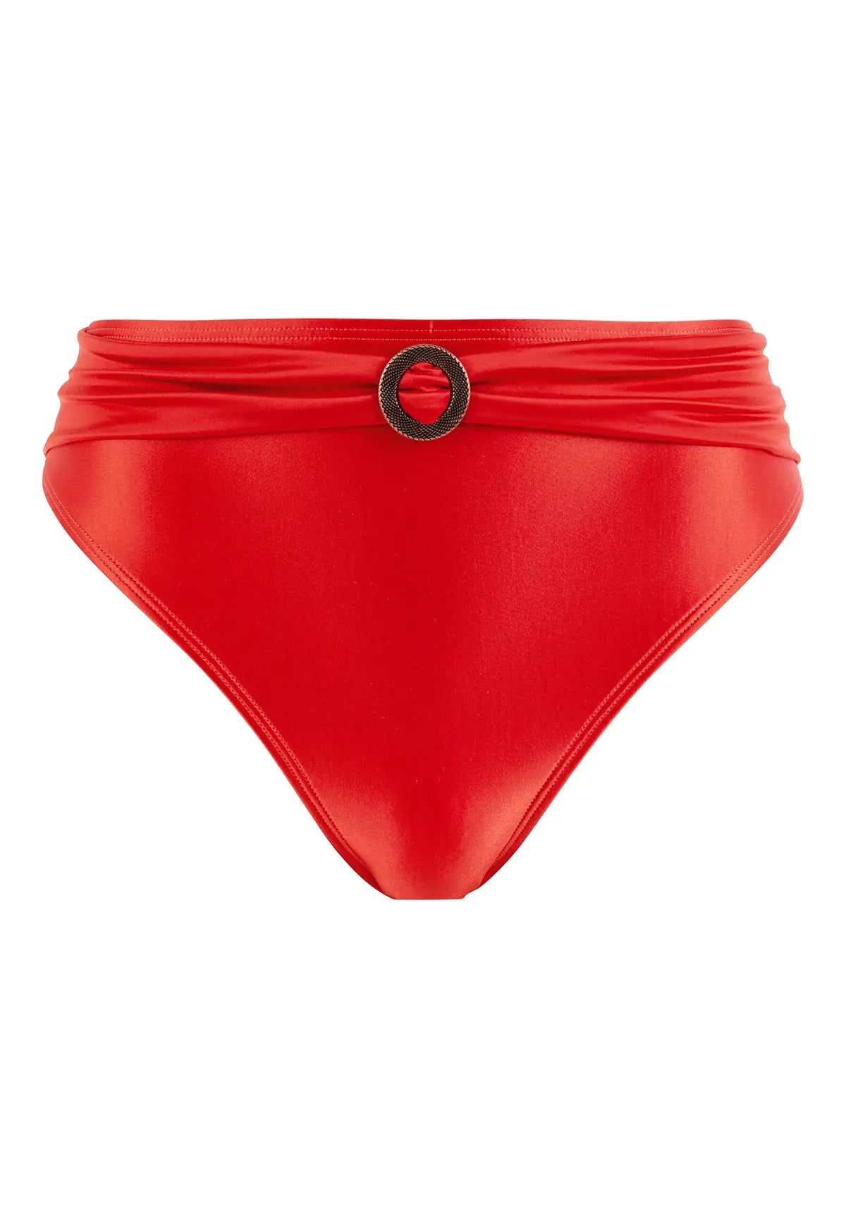 packshot slip de bain pour femme - couleur rouge