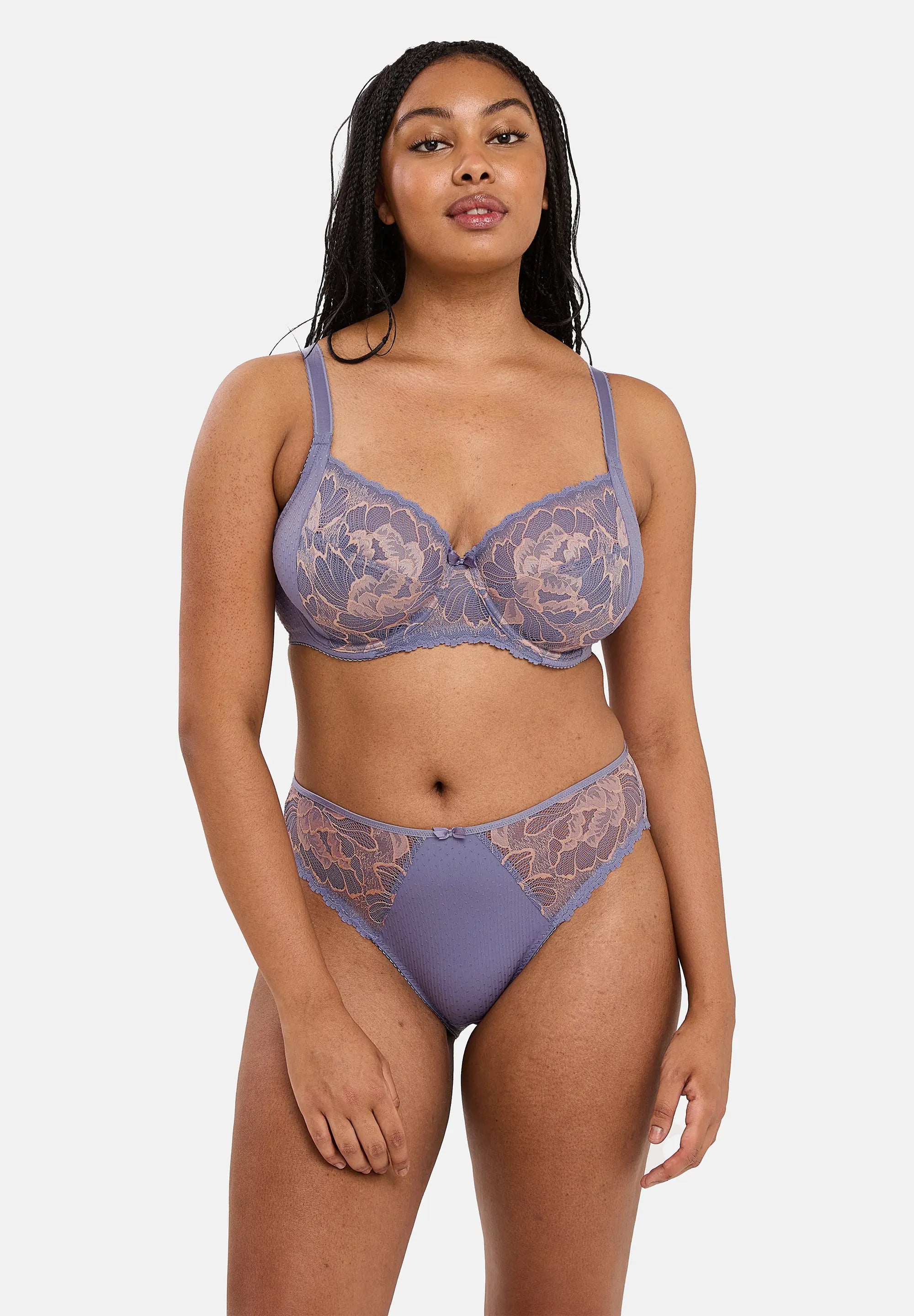 Slip Capucine Grijs & Zacht Roze