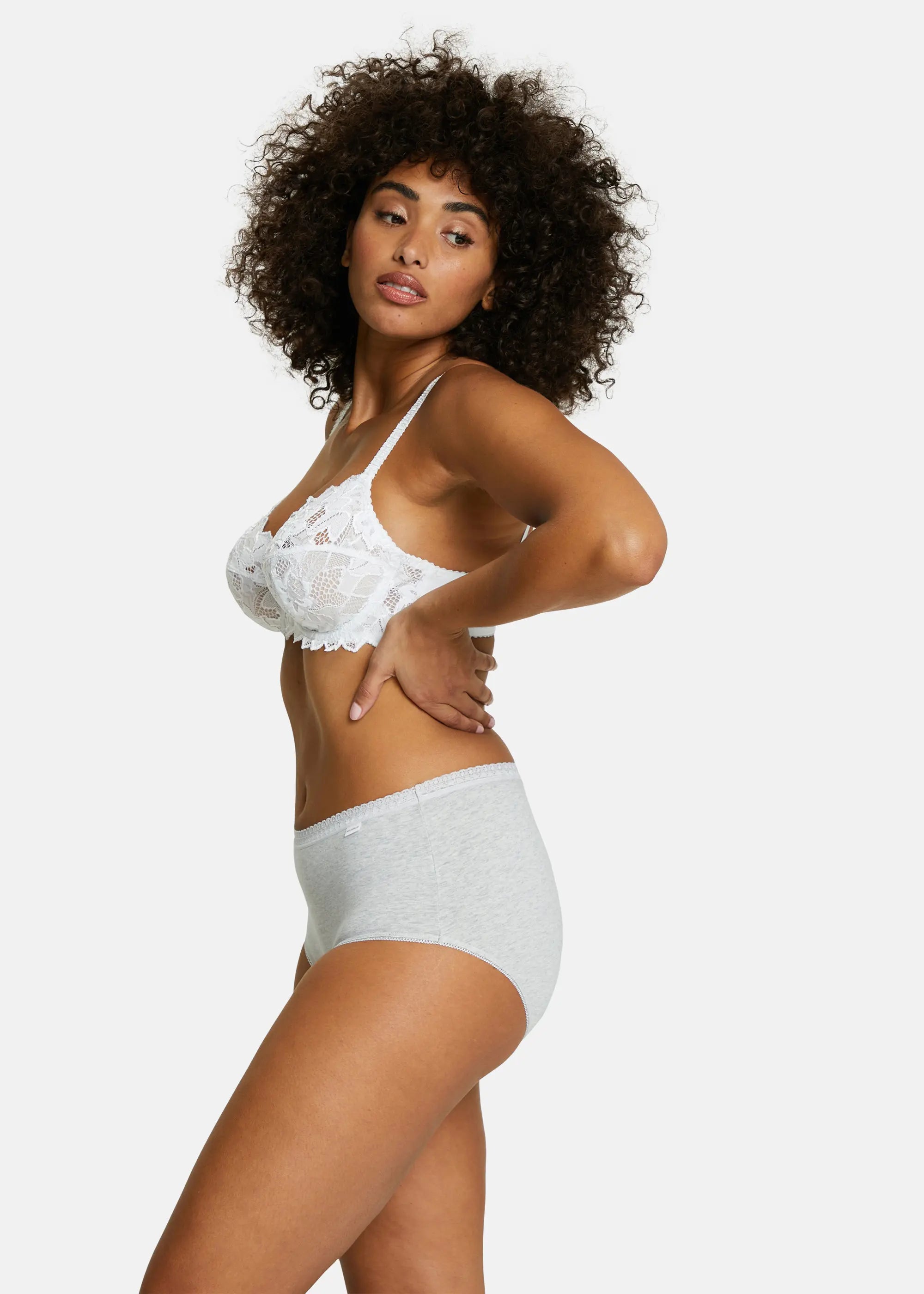 Braguita clásica - Lote de 2 Classique Coton Gris Jaspeado