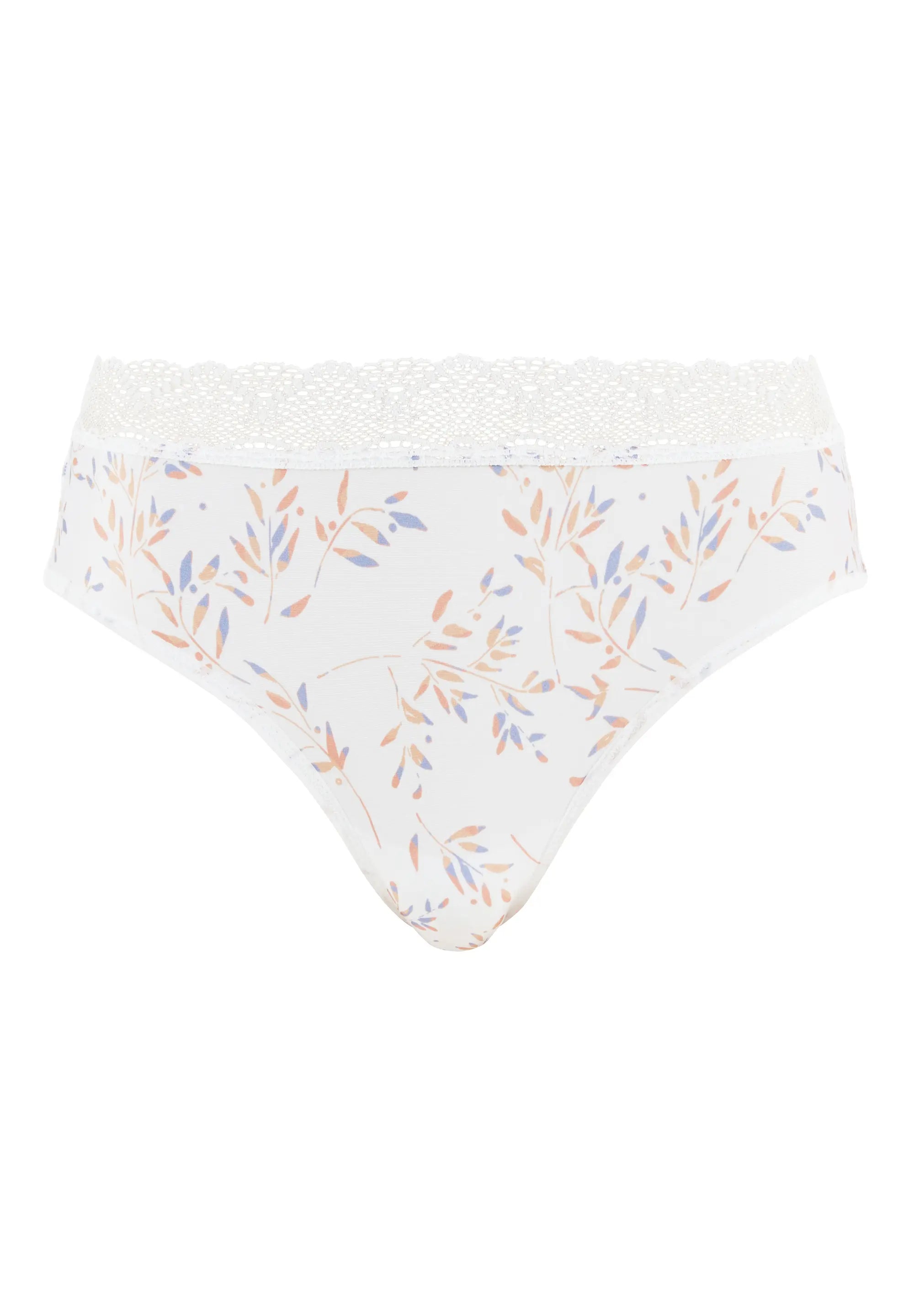 Slip Coline Imprimé Feuilles Claires