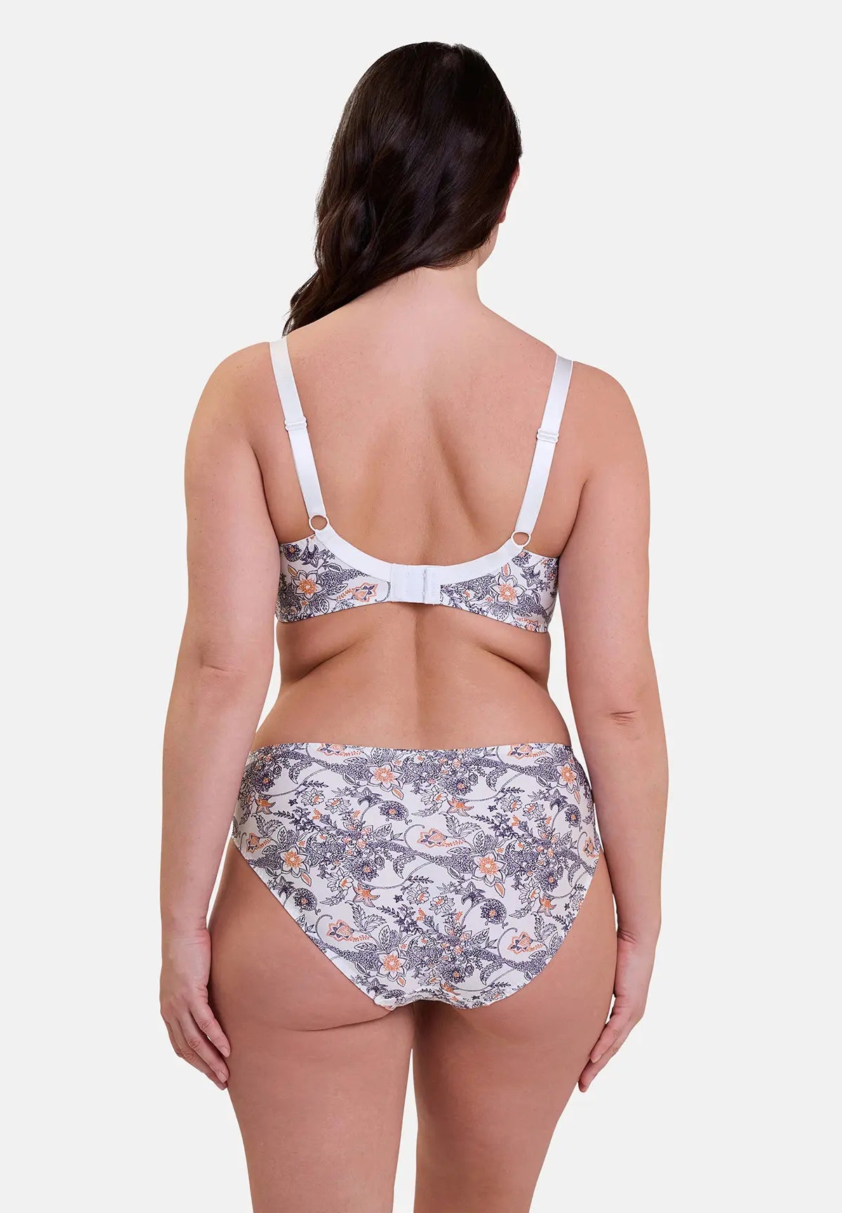 Slip Complice Imprimé Paisley Mûre et Mandarine