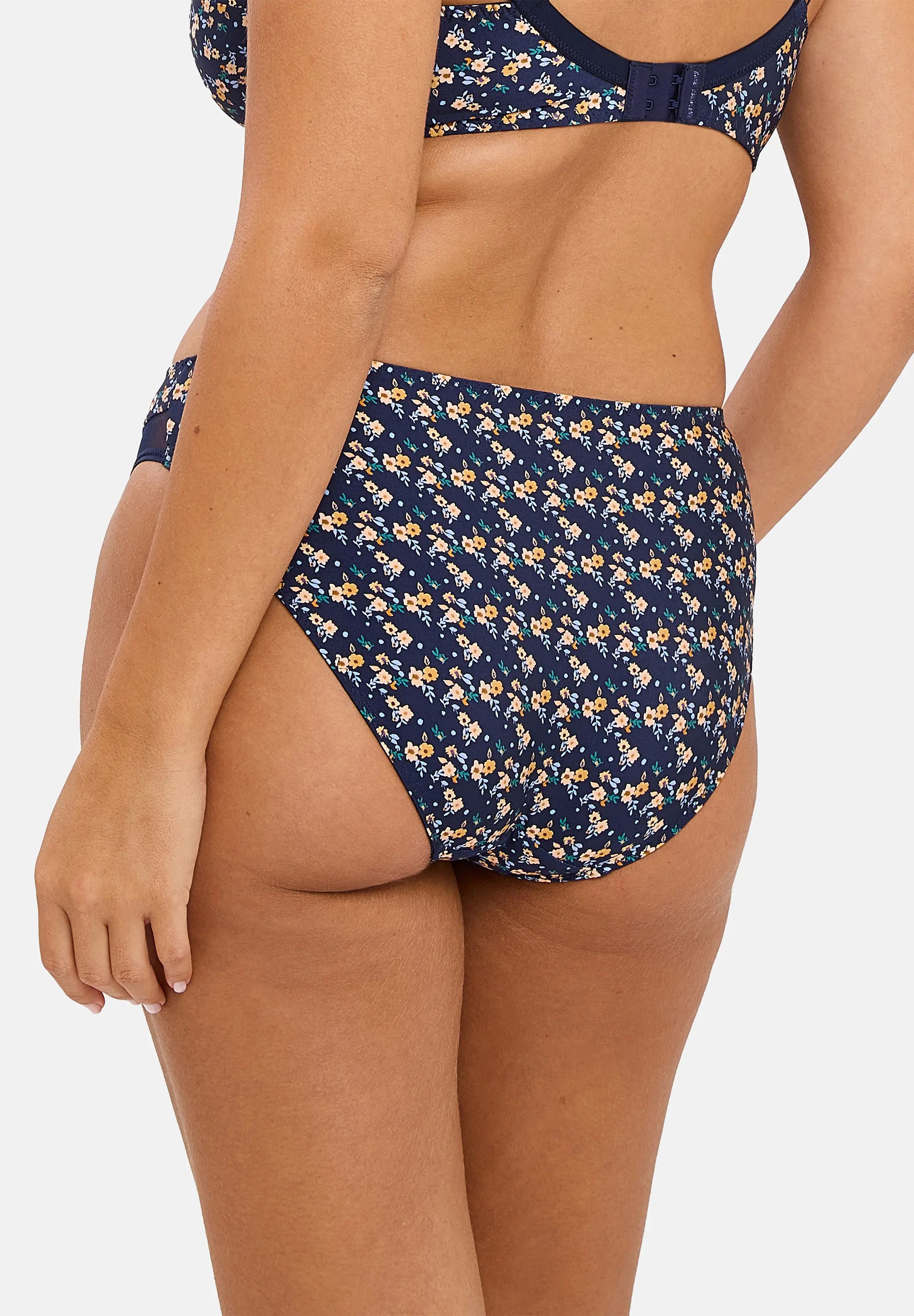 Slip Complice Imprimé Liberty Bleu Marine