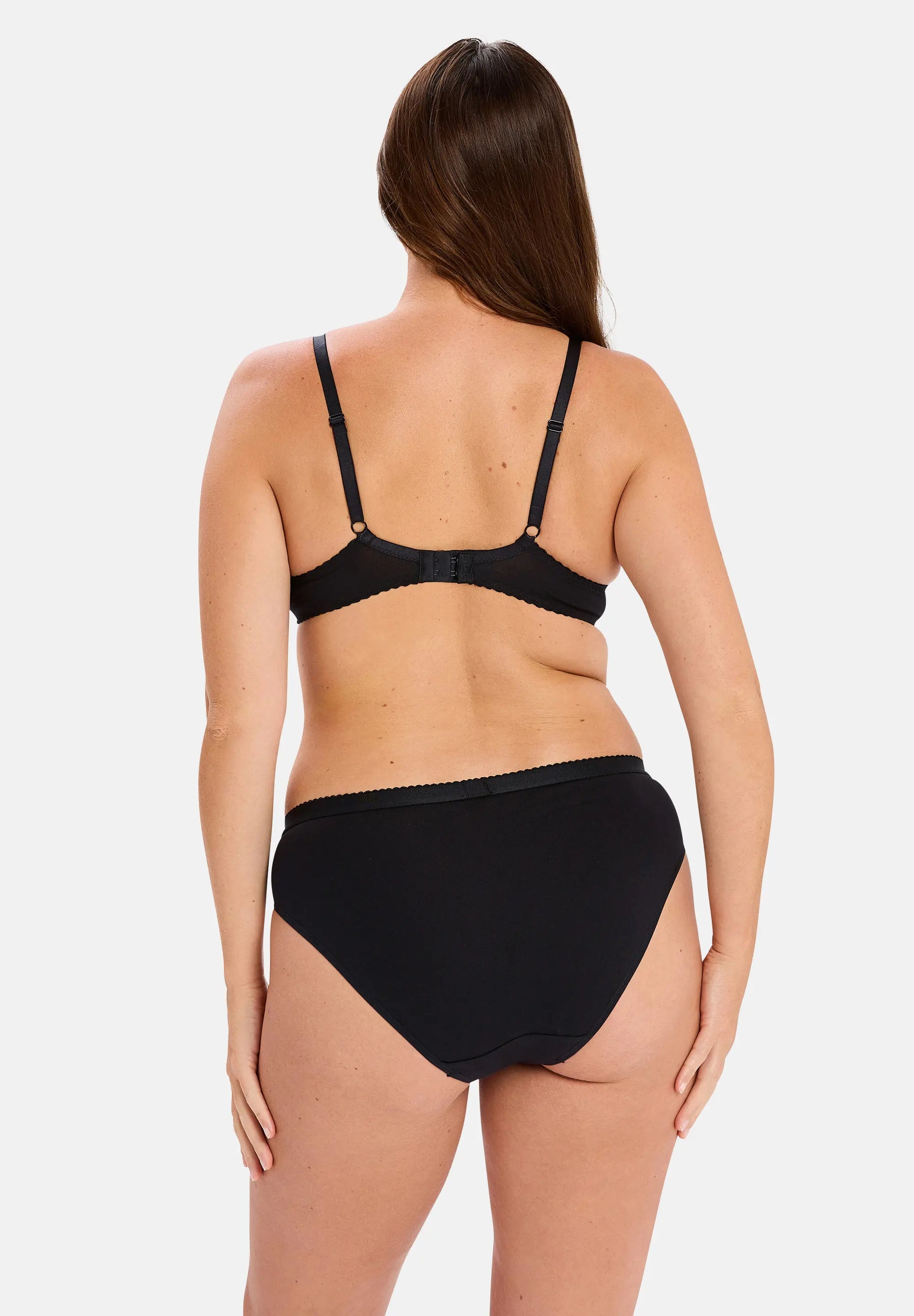 Slip Coton d'Arum Noir