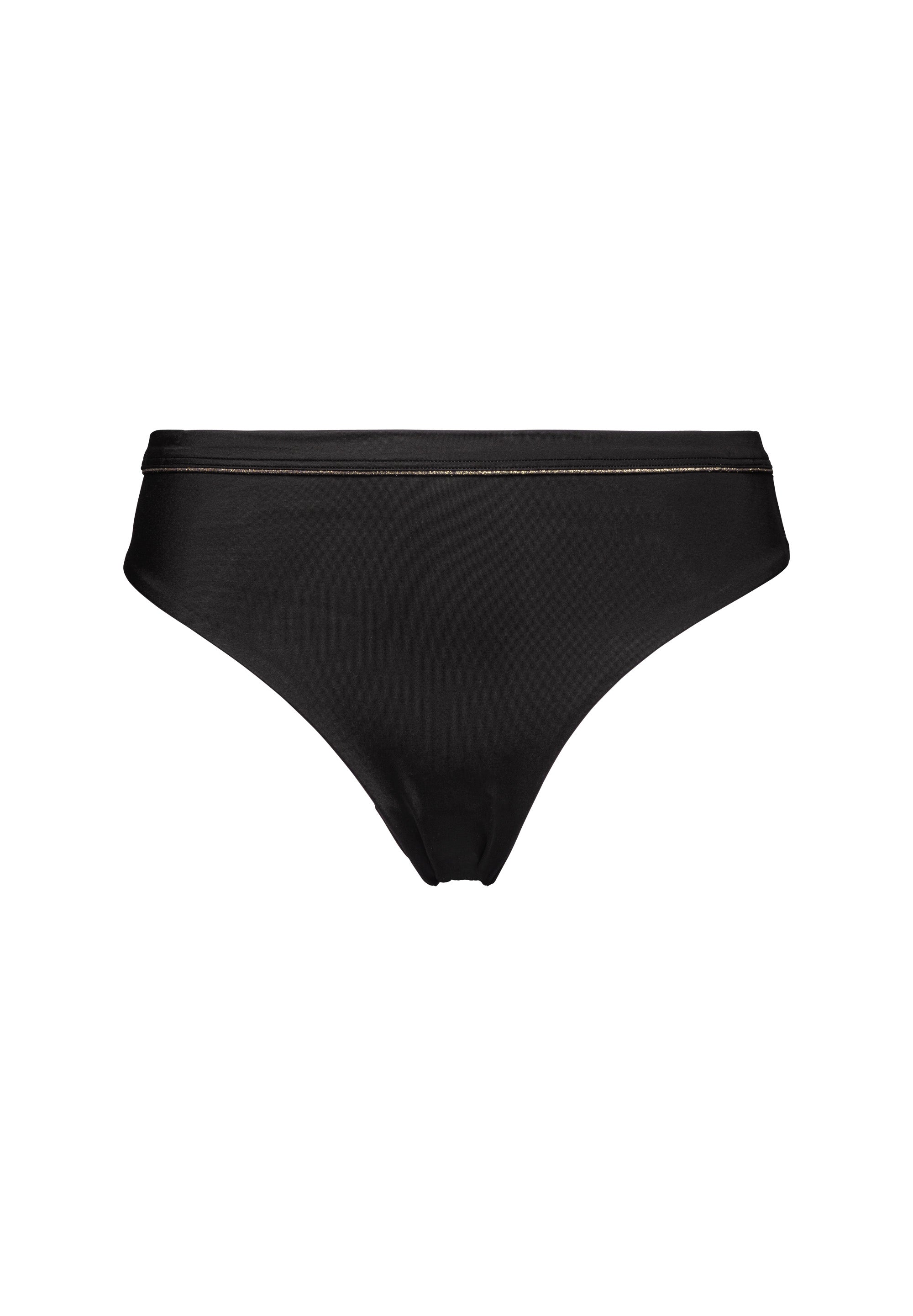 packshot slip de bain noir pour femme