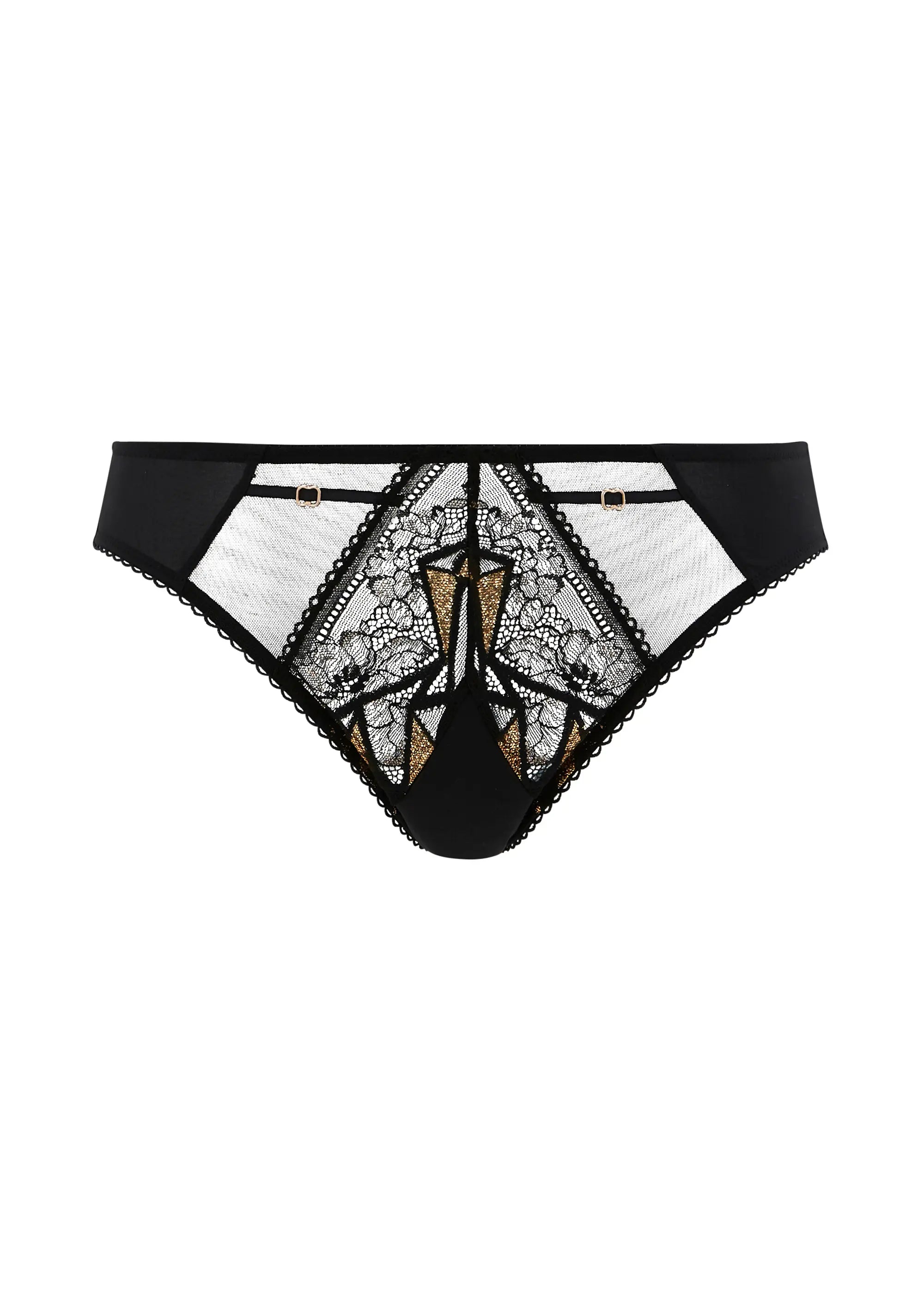 Briefs Désiré Black & Copper Lurex