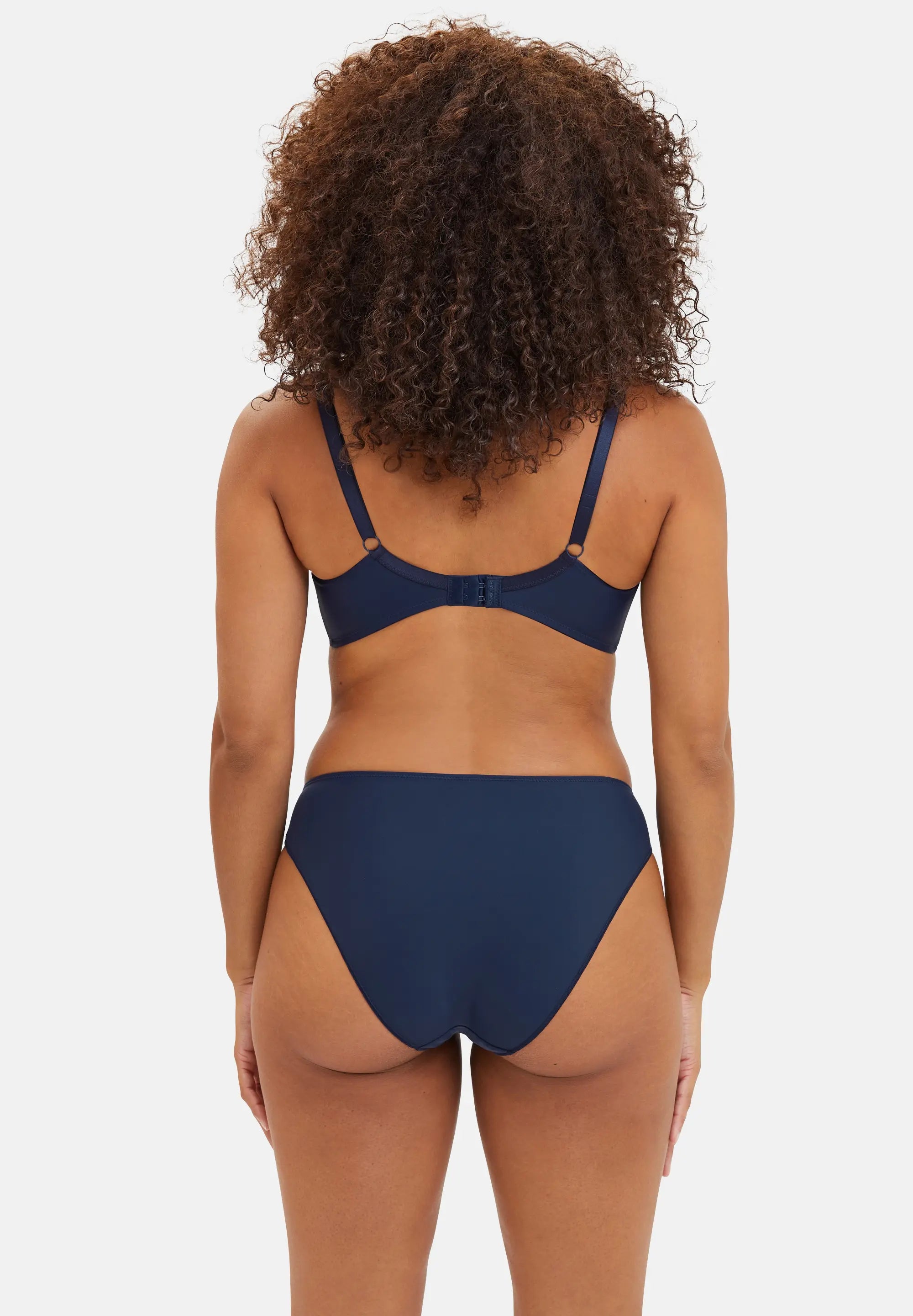 Ensemble soutien-gorge et slip - couleur bleu - de dos