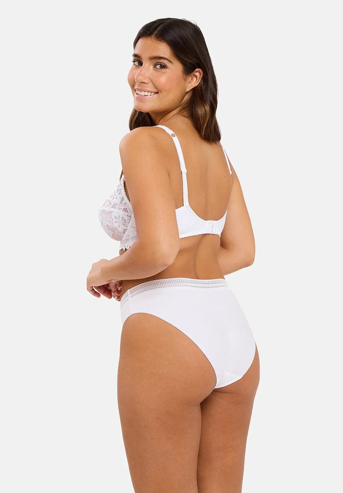 2er - Set Slips Invisible Coton Weiß