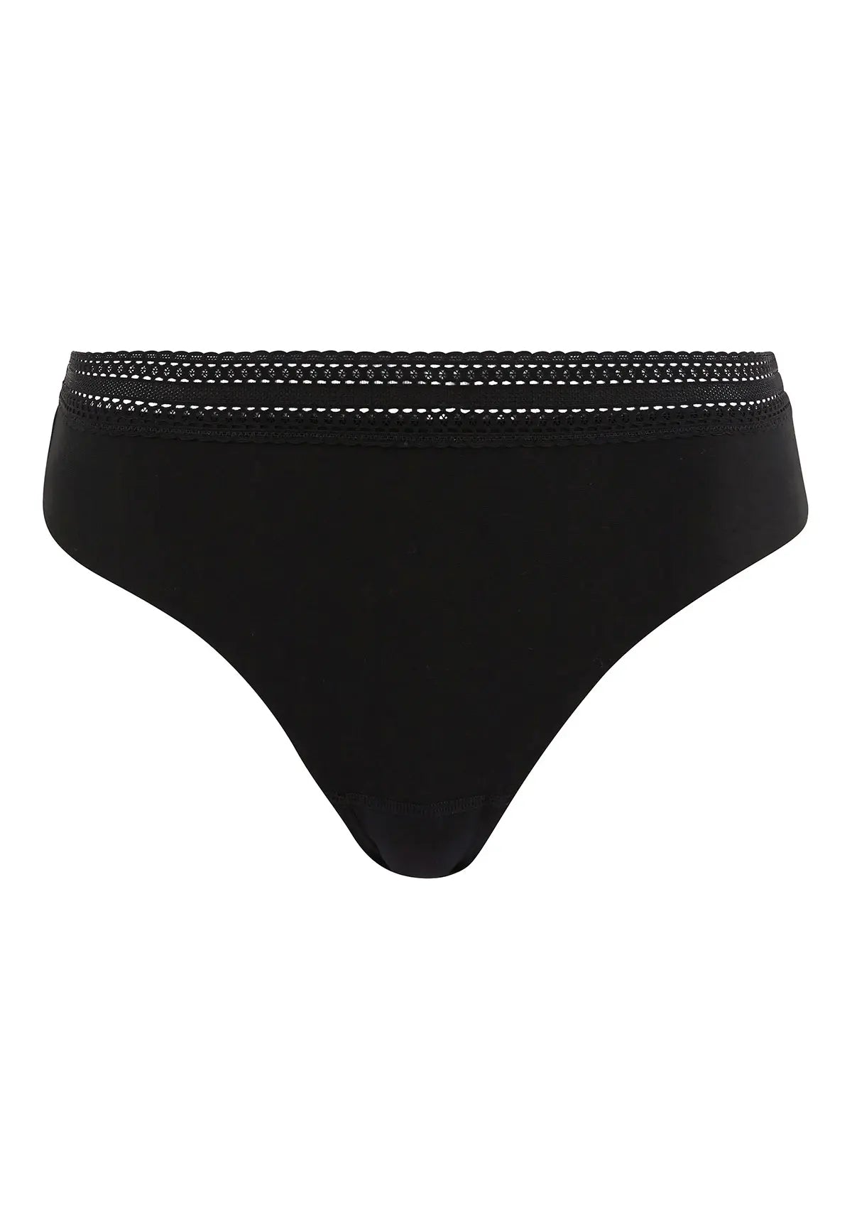 2er - Set Slip Invisible Coton Schwarz