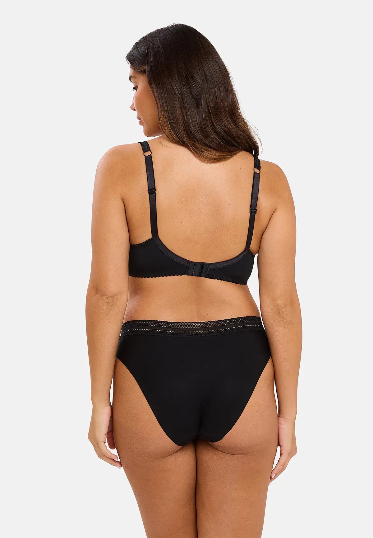 2er - Set Slip Invisible Coton Schwarz