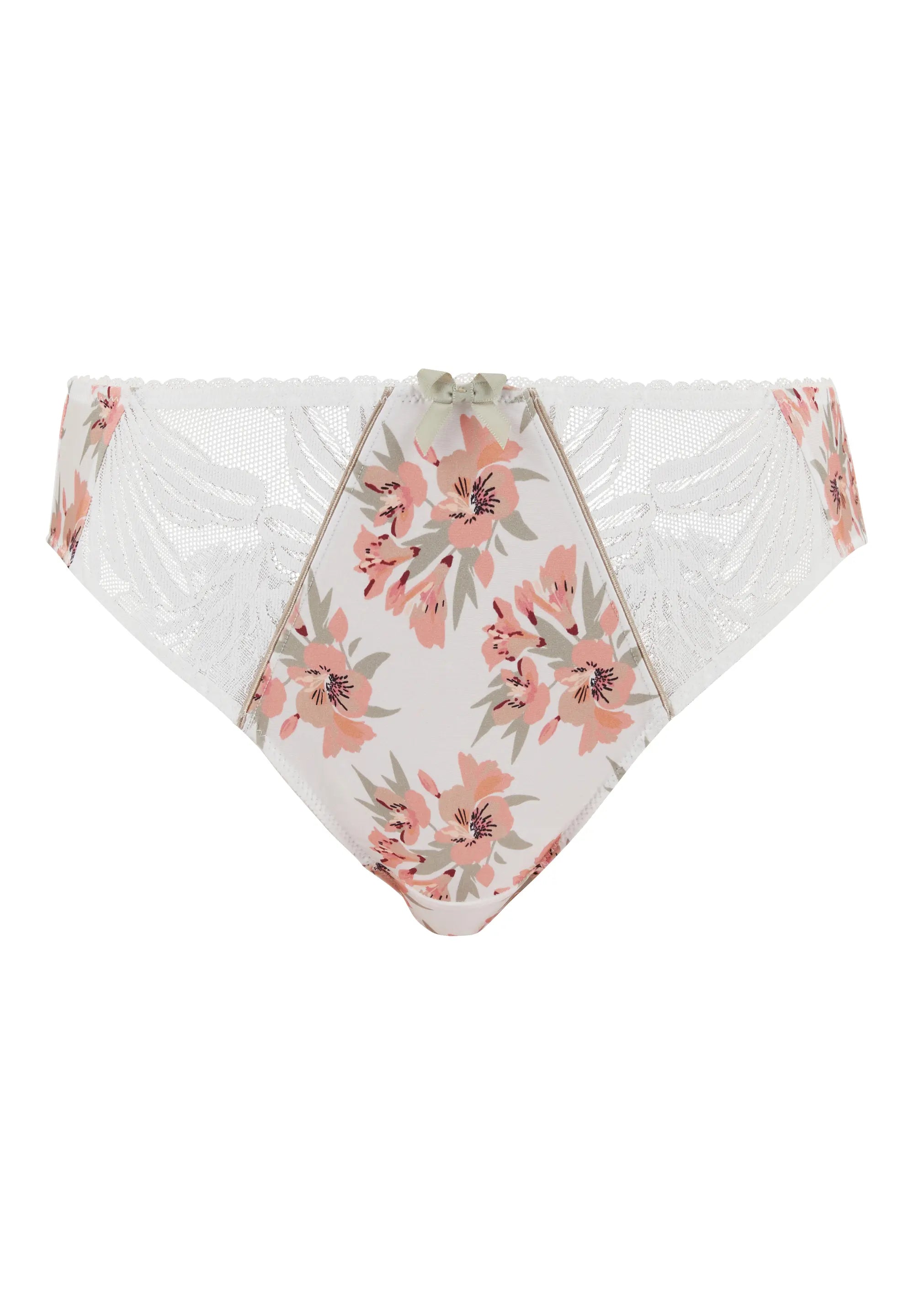 Slip Oriane Boeket Wit & Groen