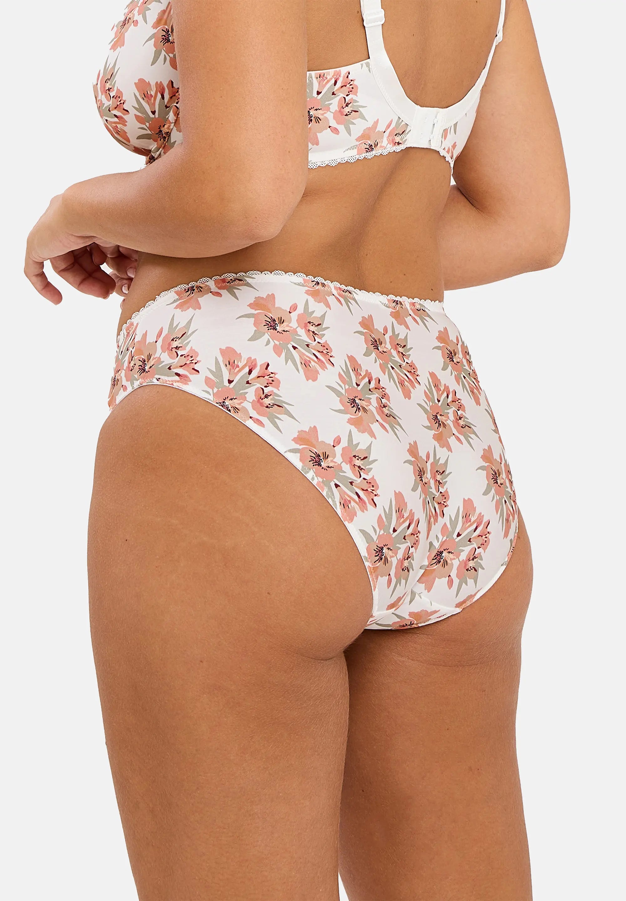 Slip Oriane Boeket Wit & Groen