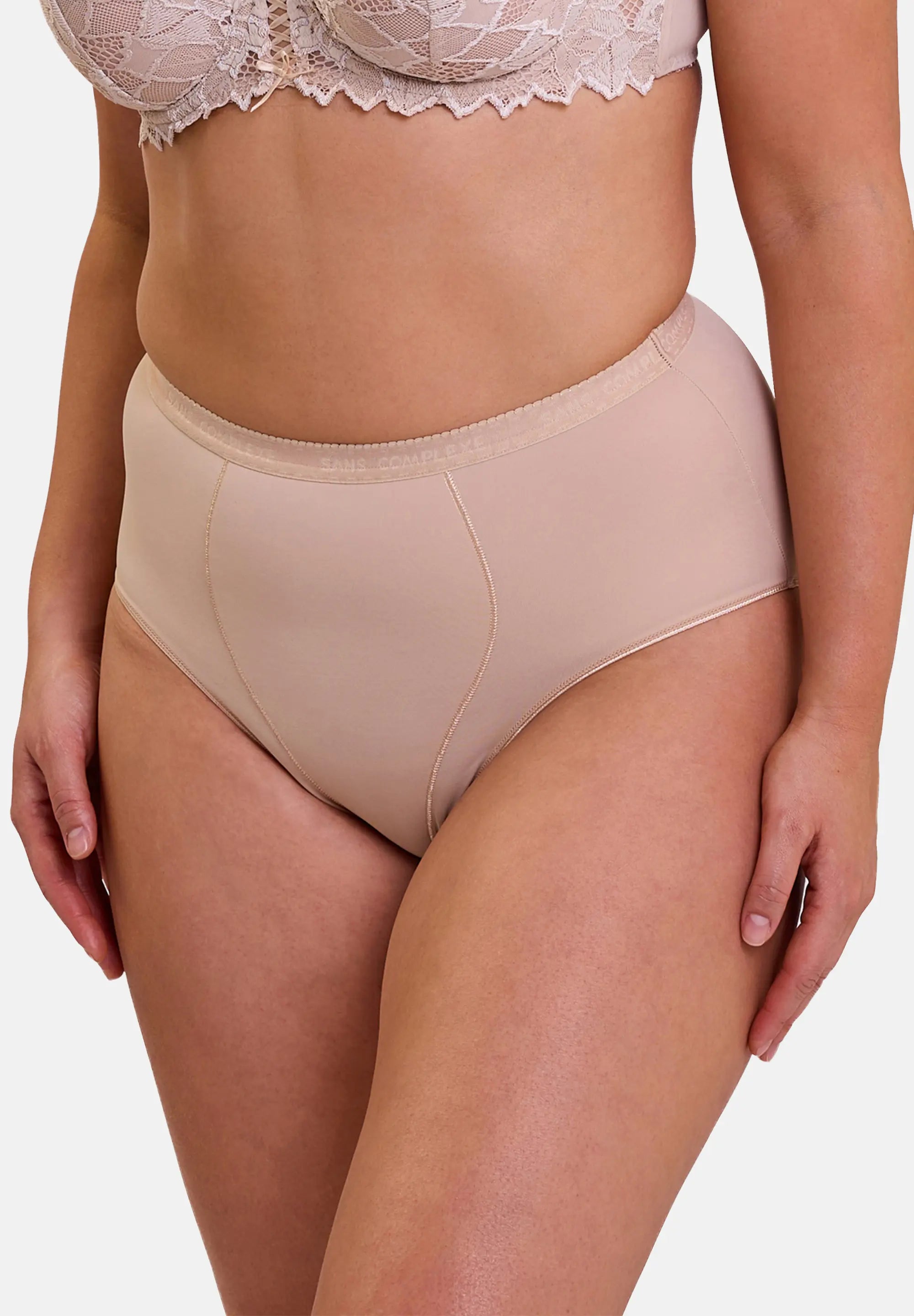 Slip effet ventre plat - couleur nude