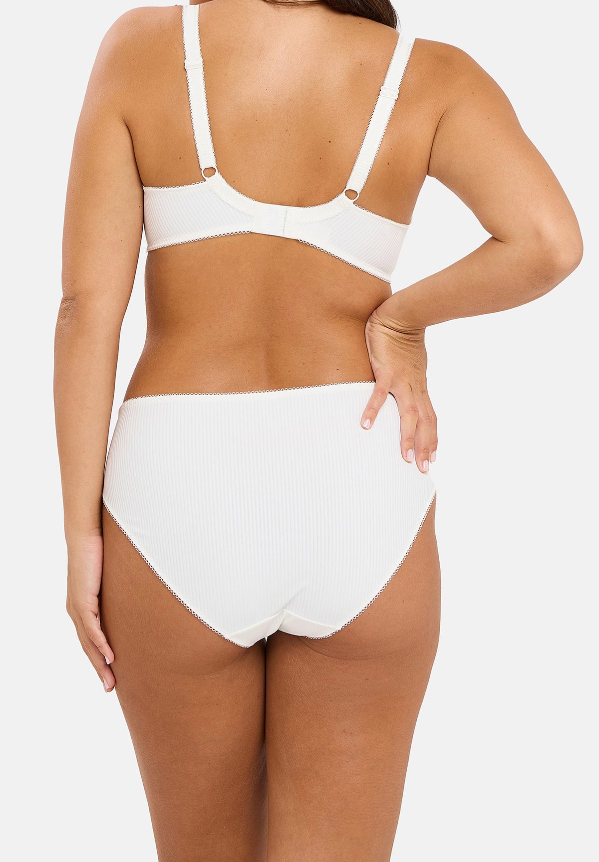 Mannequin portant Slip Rosa Fantaisie Aquarelle Florale Claire