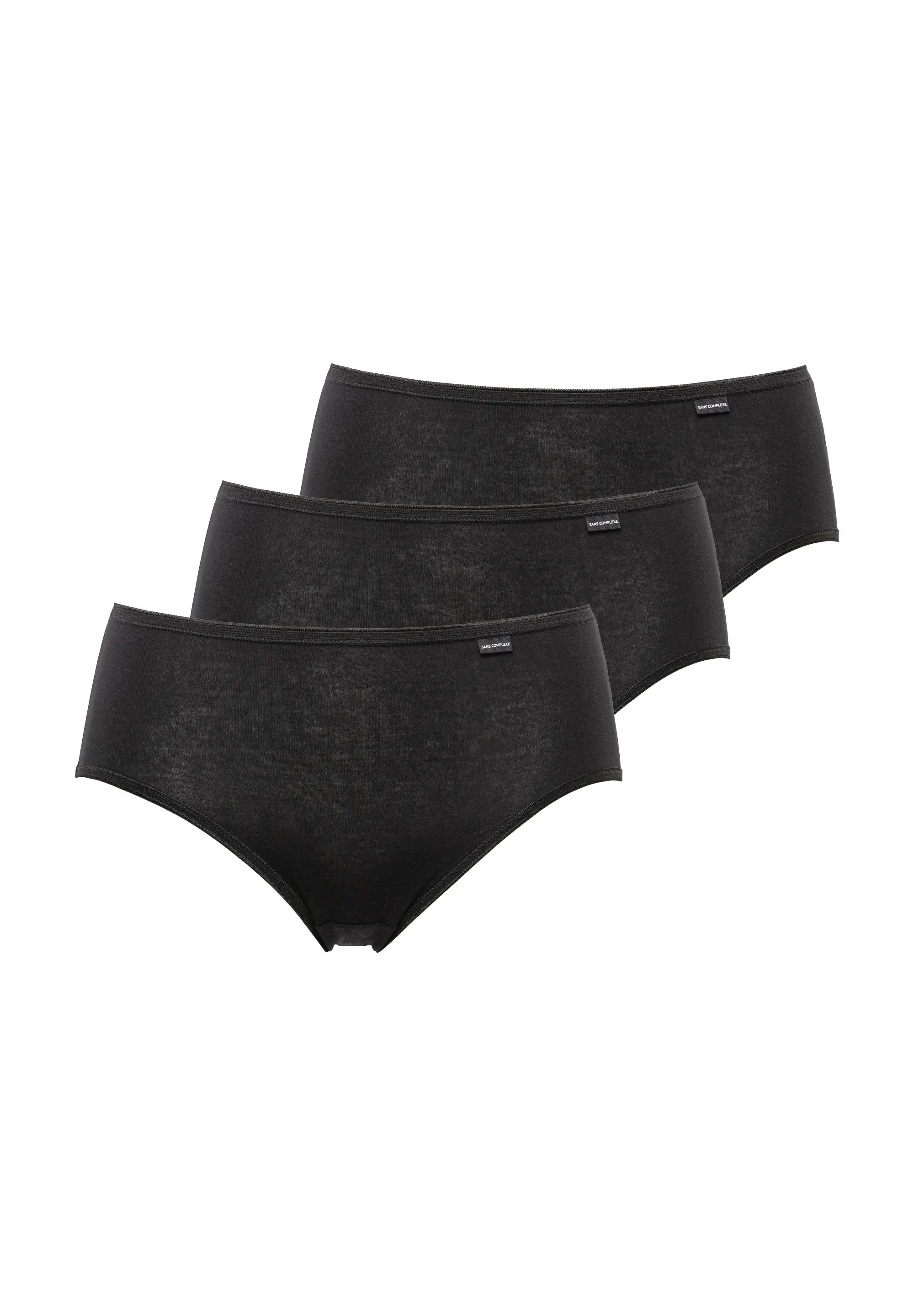 Slip - Confezione da 3 Simplement Coton Nero