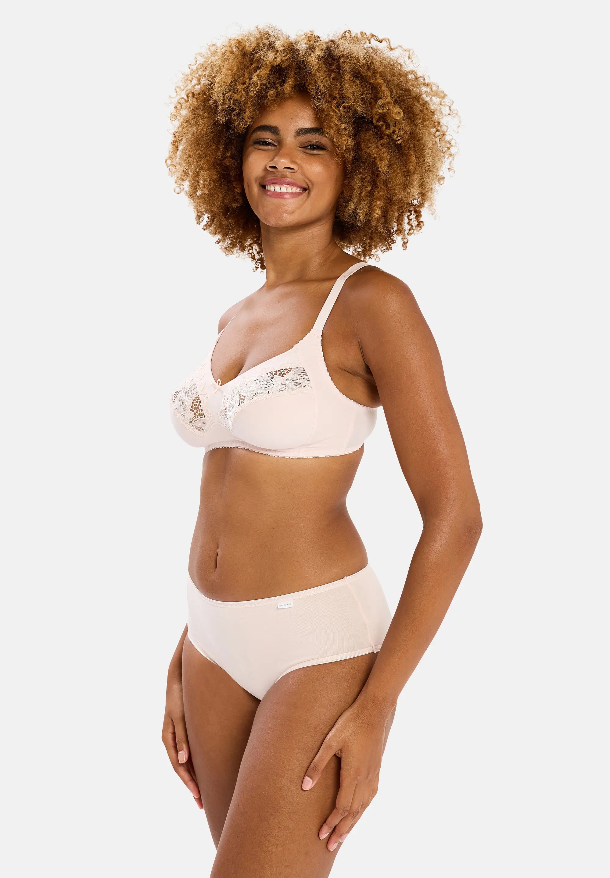 Briefs - Pack of 3 Simplement Coton B Pink Silver Peony