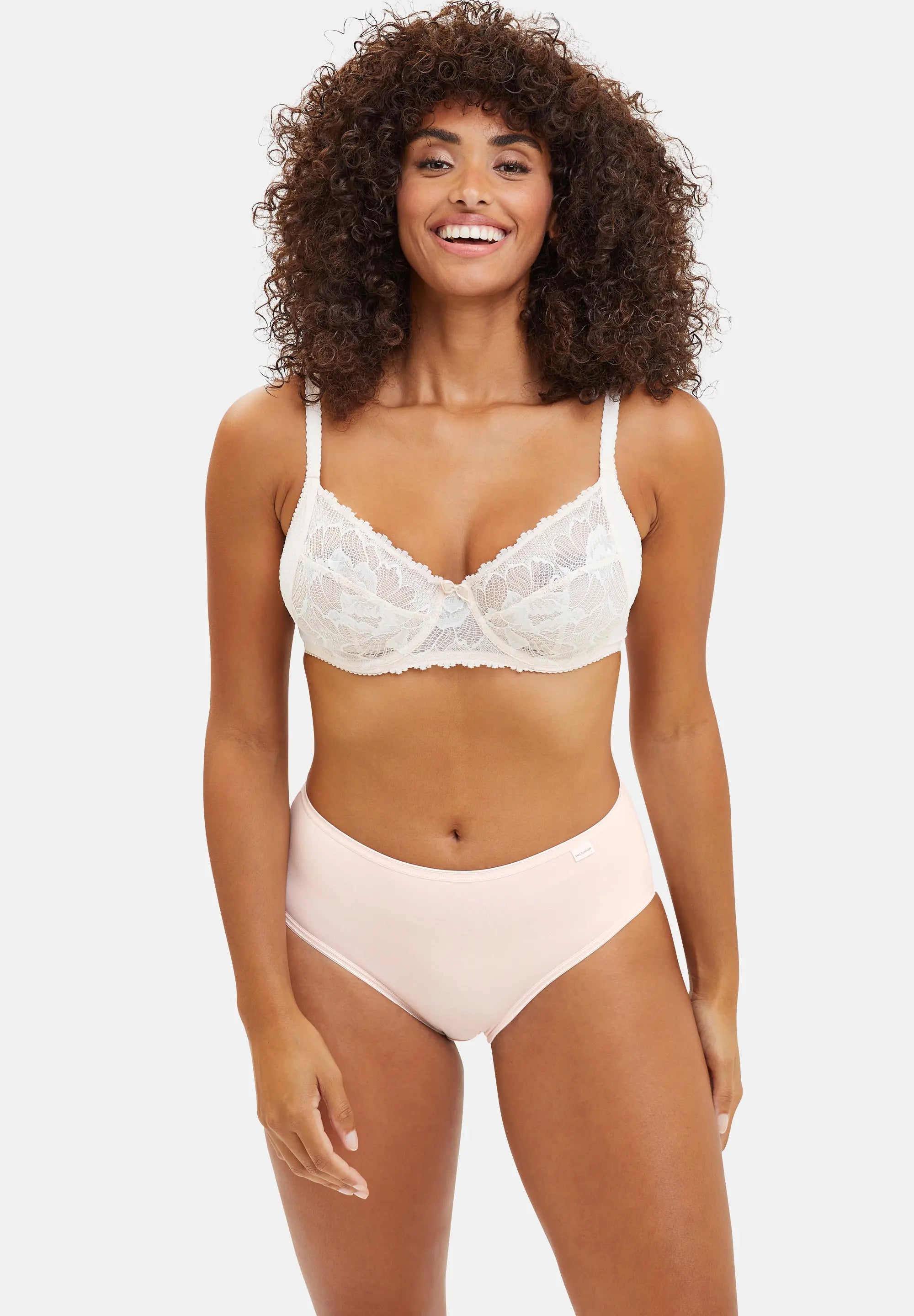 Slip - Set van 3 Simplement Coton Roze Zilveren Pioenroos