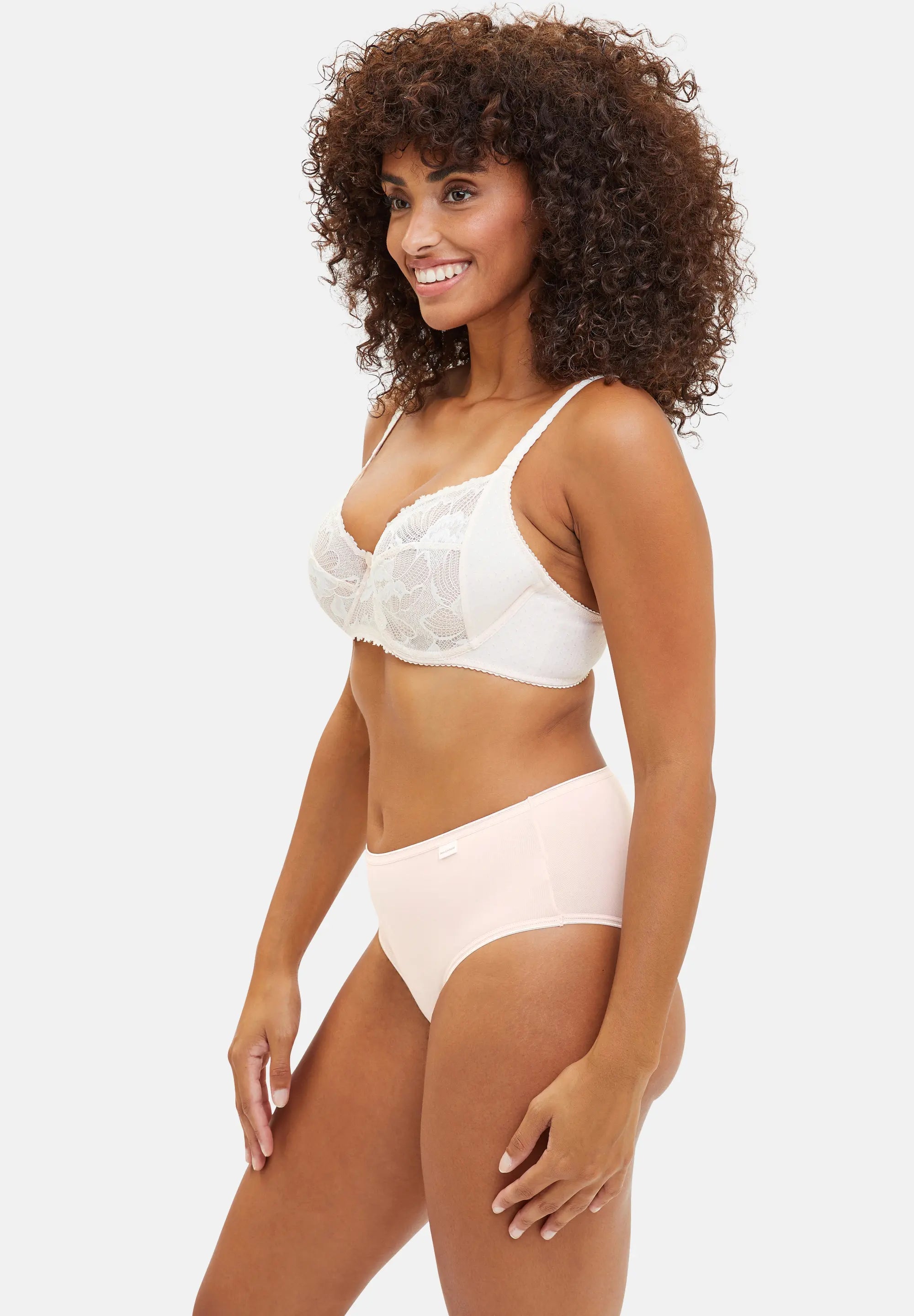 Slip - Set van 3 Simplement Coton Roze Zilveren Pioenroos