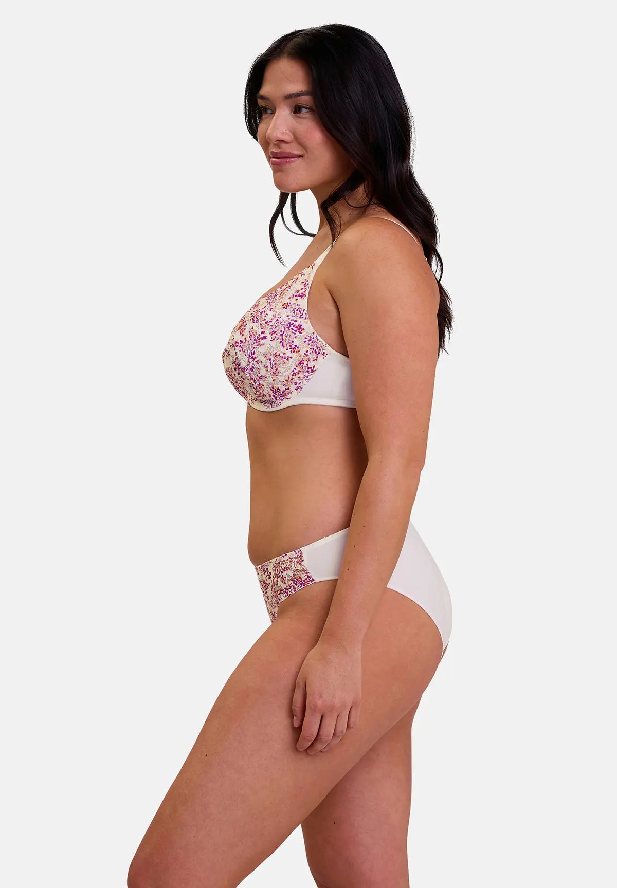 Briefs Suzie Fantaisie Small Flowers Print Pink & Yellow