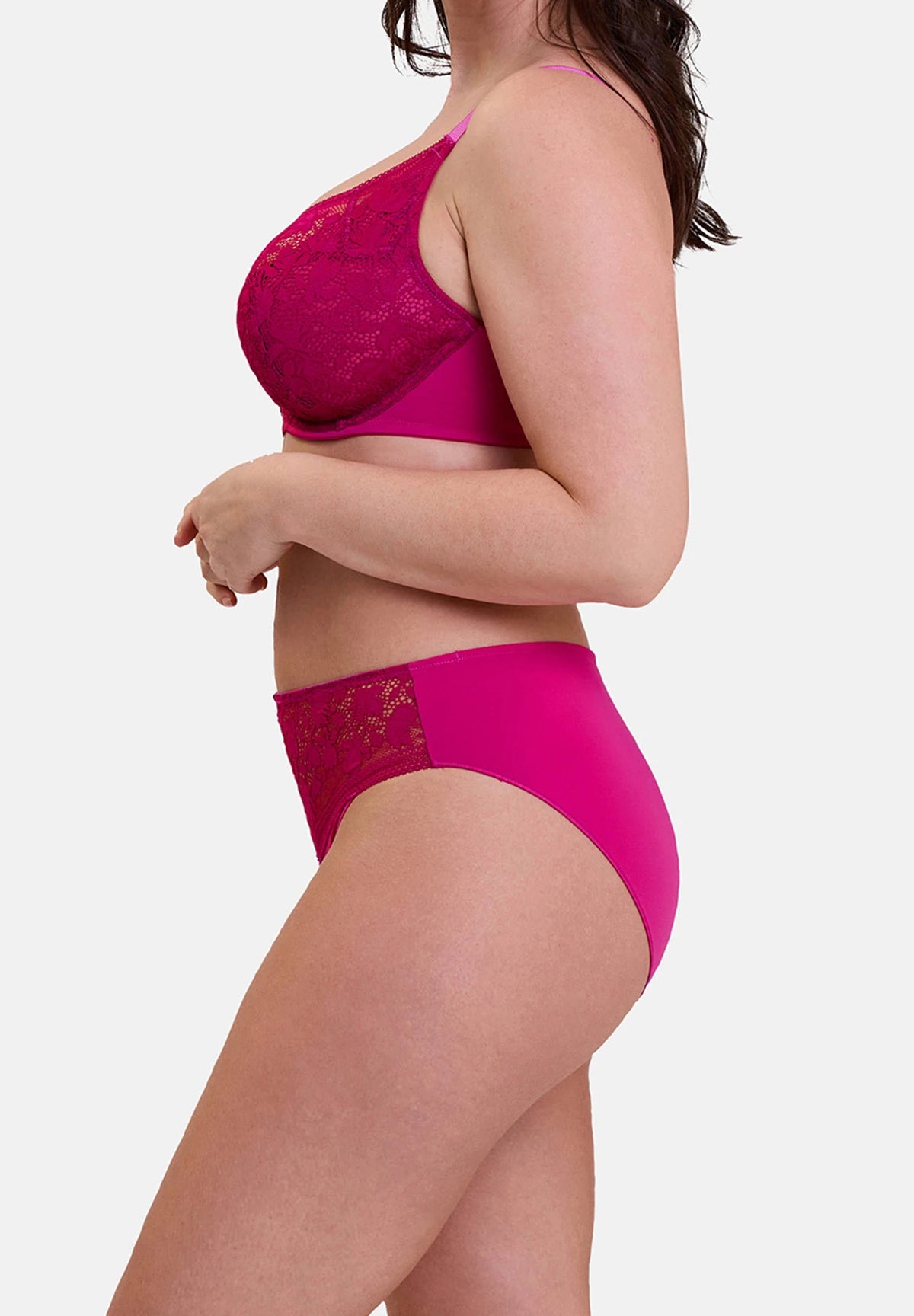 Slip Suzie Rose Fuchsia – vue de profil