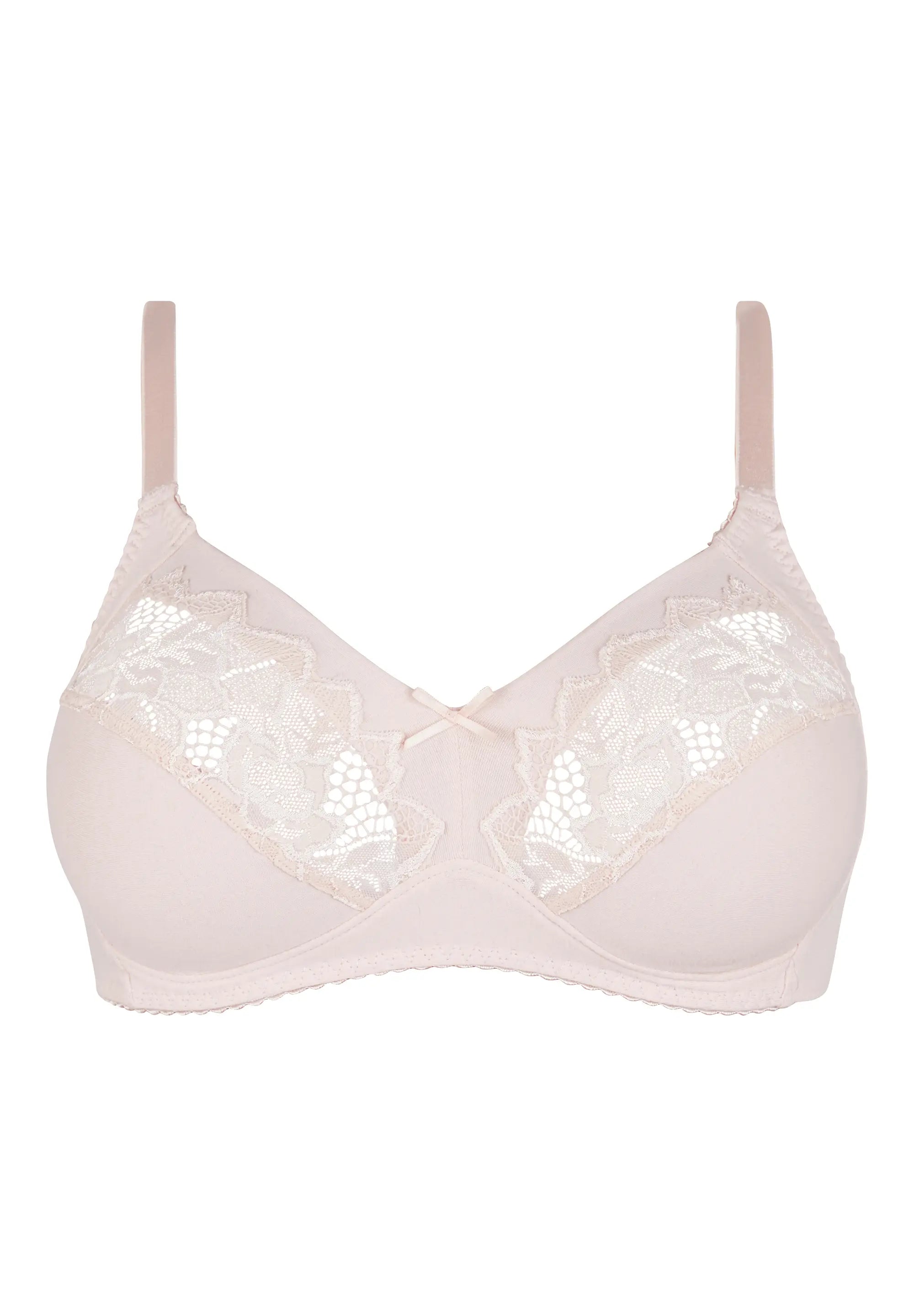 Volle Cup BH zonder beugels Coton Plus Coton d'Arum Zilverenpioenroosroze