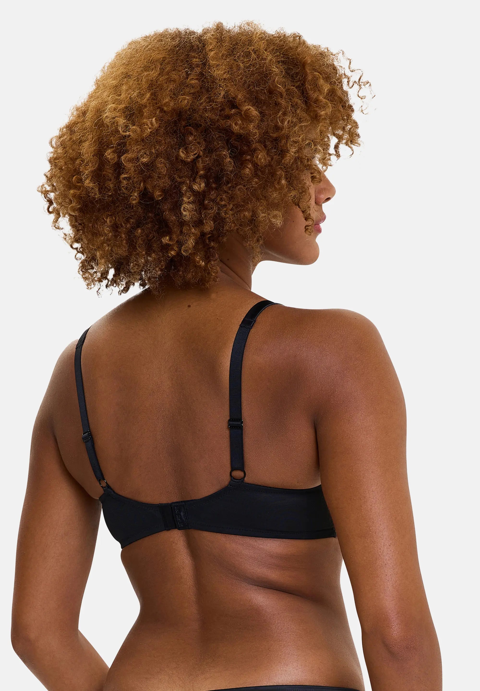 Soutien-gorge corbeille Alberta Noir & Rouge Poppy