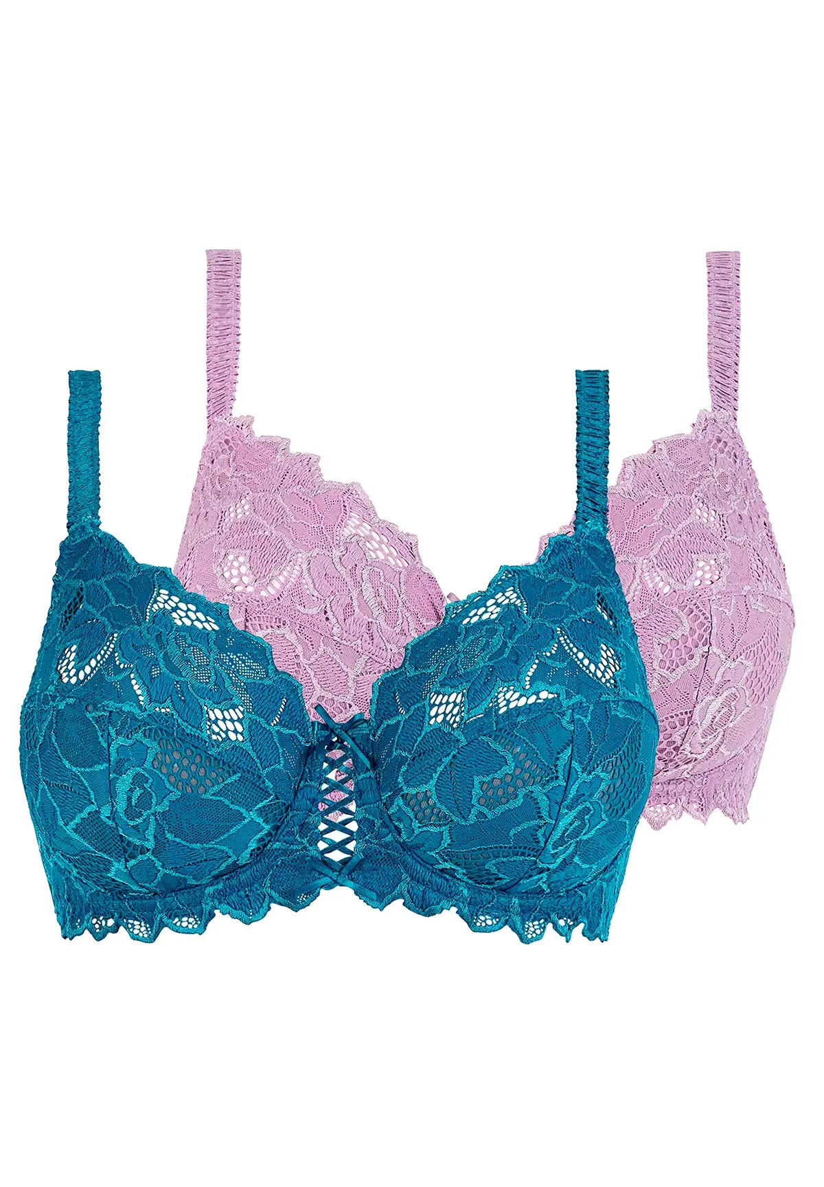 Lot de 2 soutiens-gorge Duo Arum Bleu Céleste et Lavande