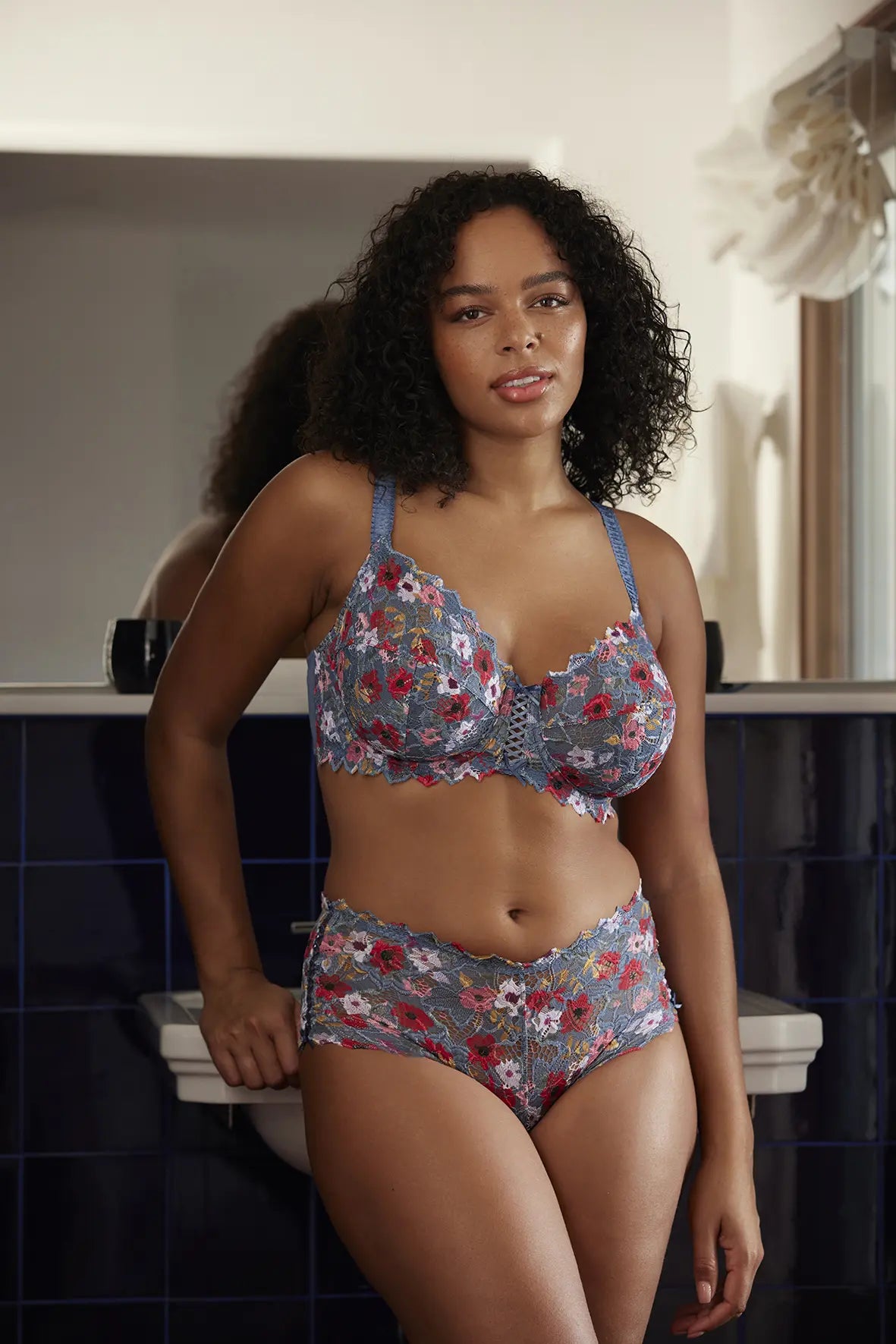 Full cup bra Arum Mosaïc Printed Frosted Flowers