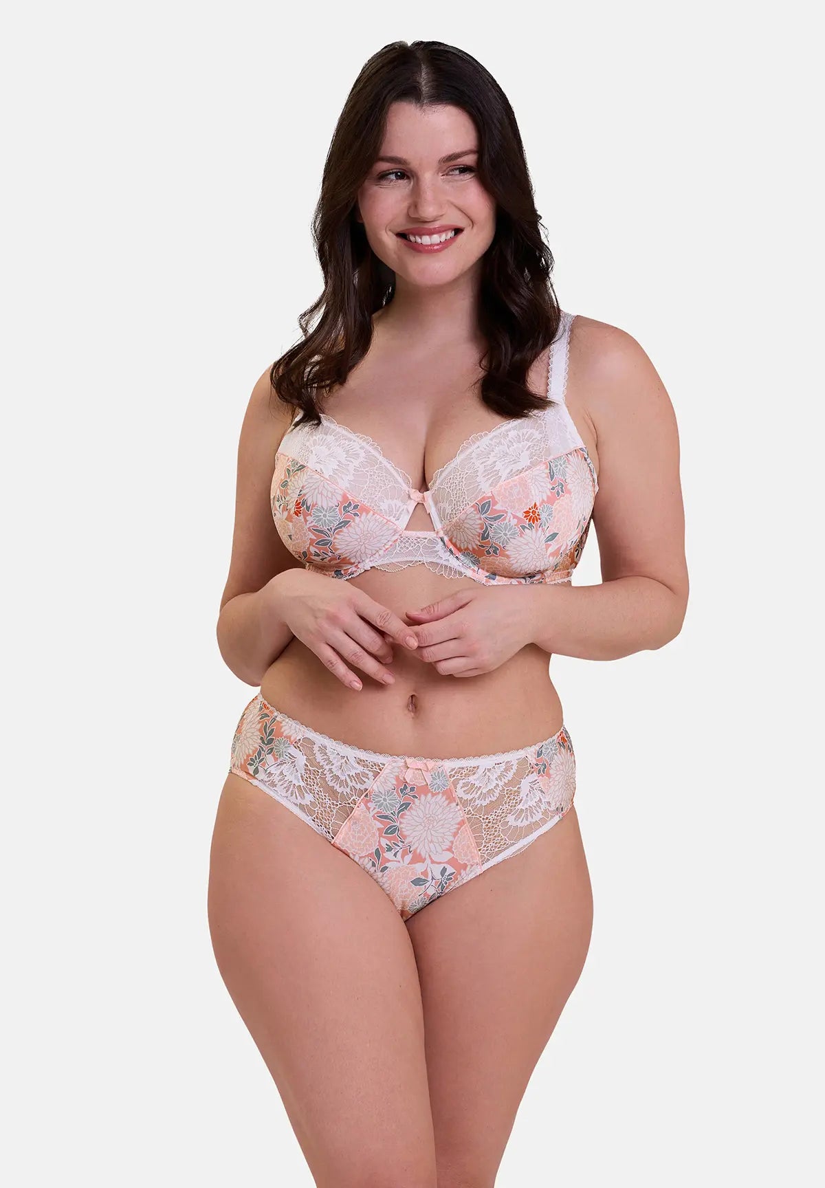 Soutien-gorge emboîtant Aurélie Imprimé Dahlia Clair