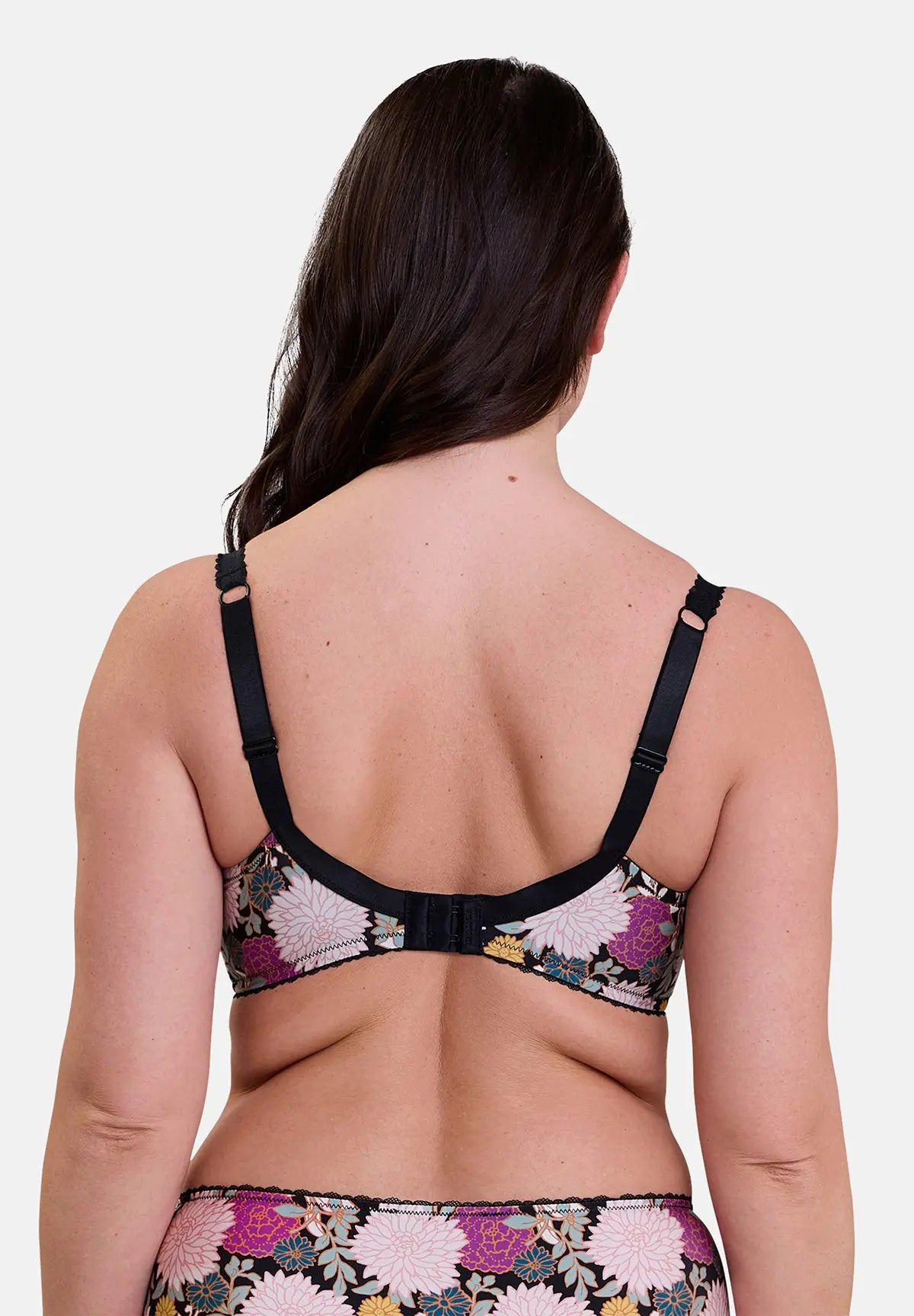 Sujetador de copa completa Aurélie Estampado Dahlia Oscuro