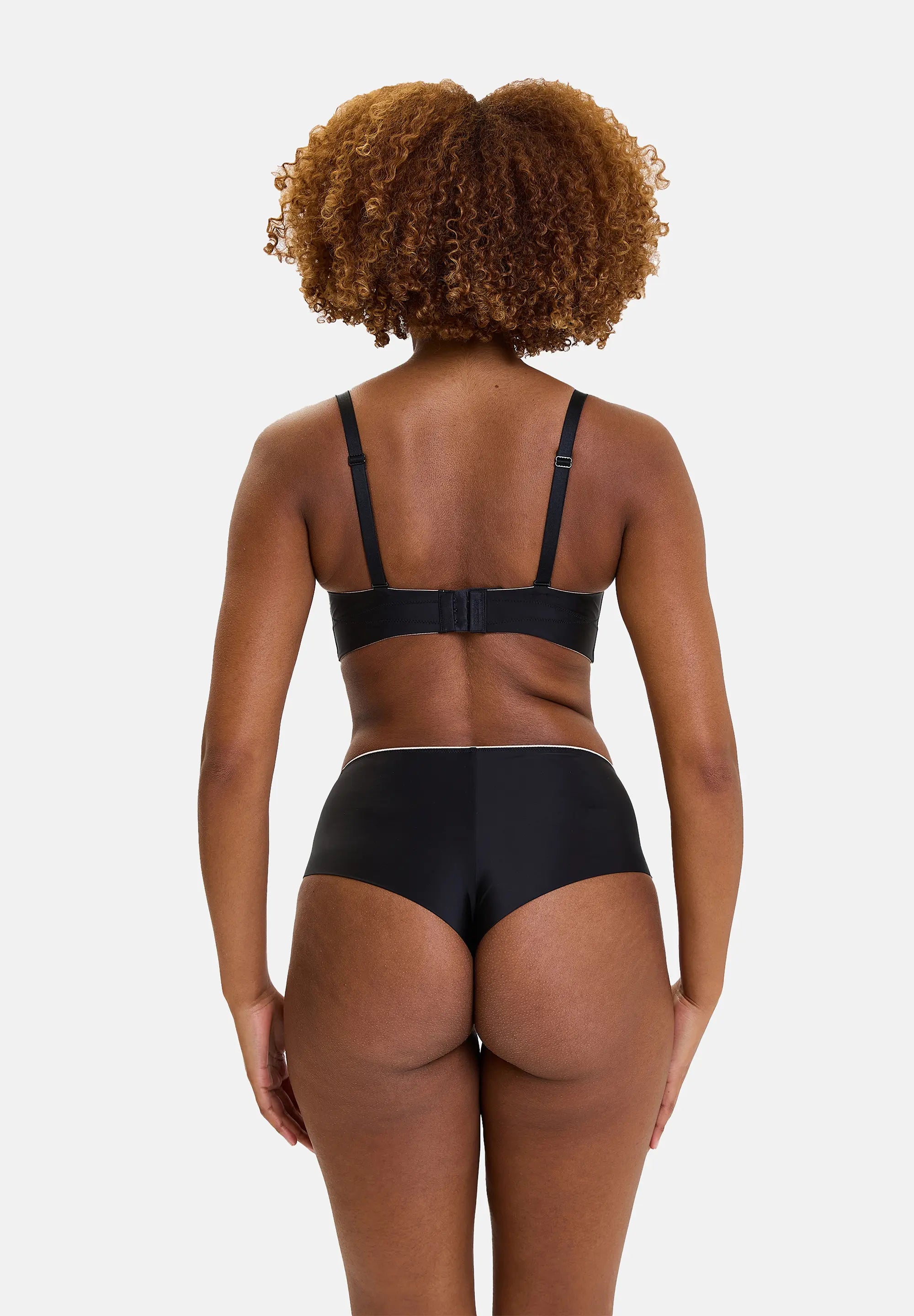 Bandeau-bh met beugel Unseen Zwart / Blush